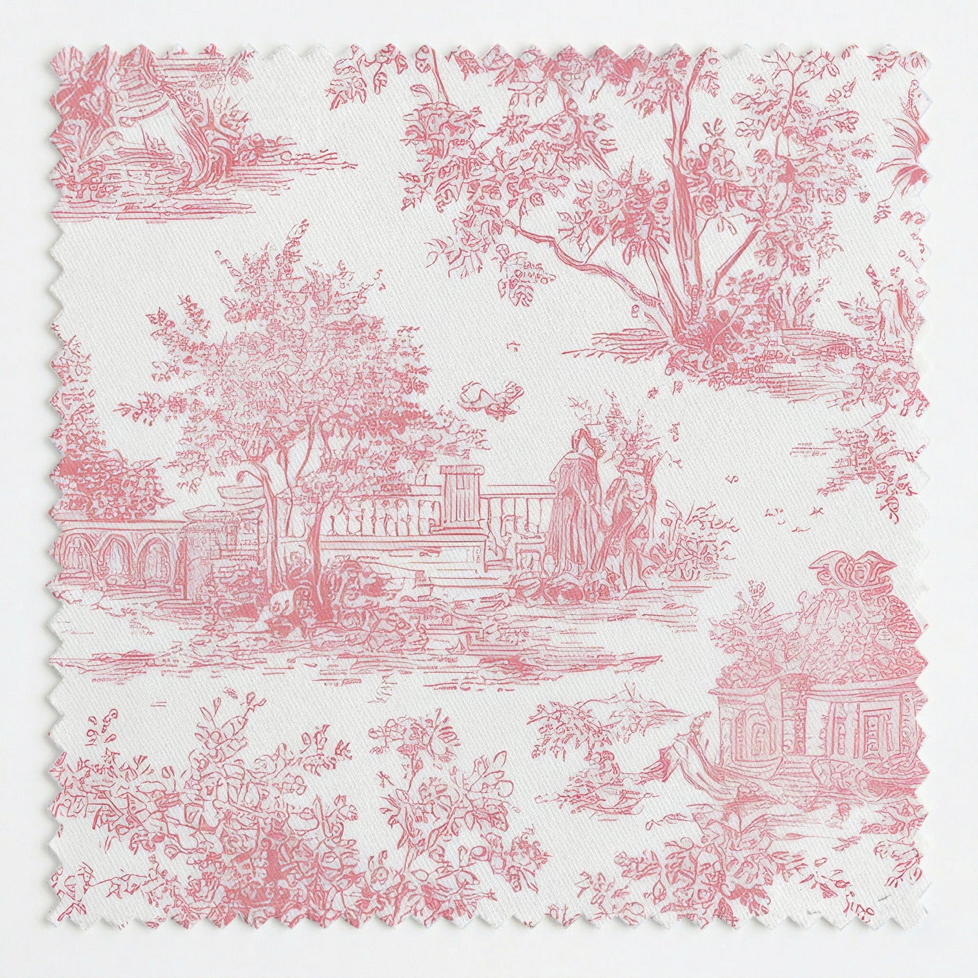 Pink French Country - Fabric - Linen Rowe