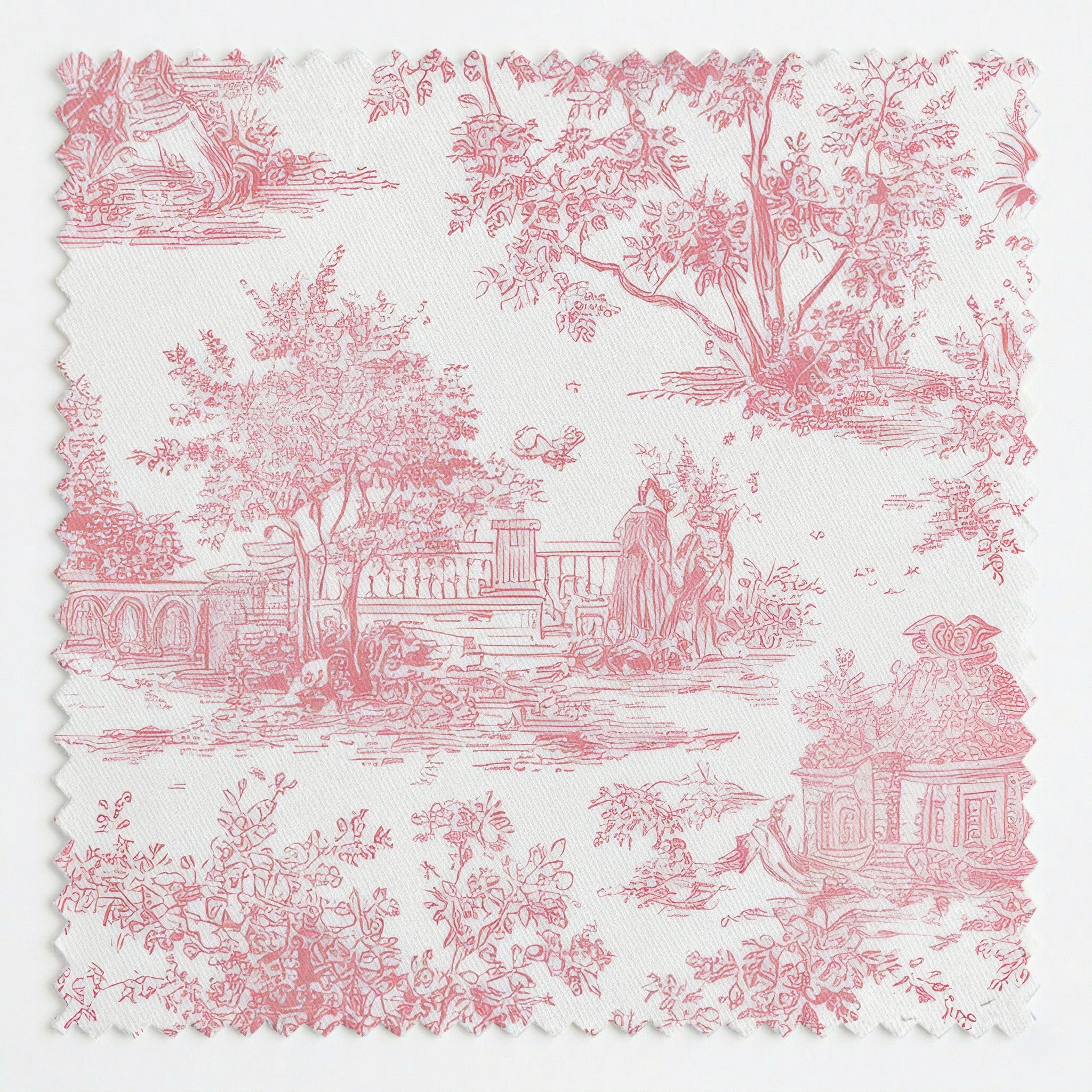 Pink French Country - Fabric - Linen Rowe