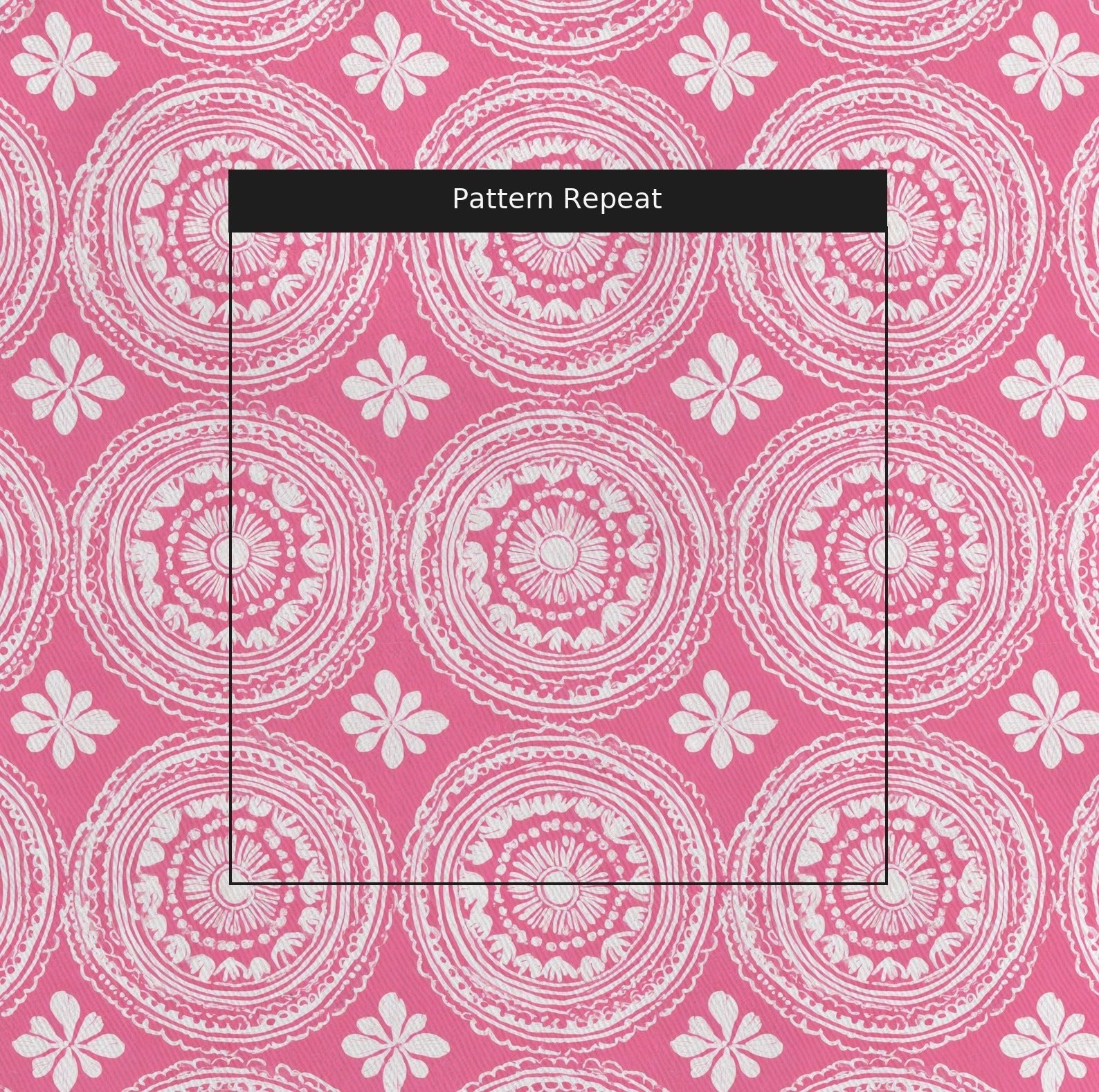 Pink Parasol - Fabric - Linen Rowe