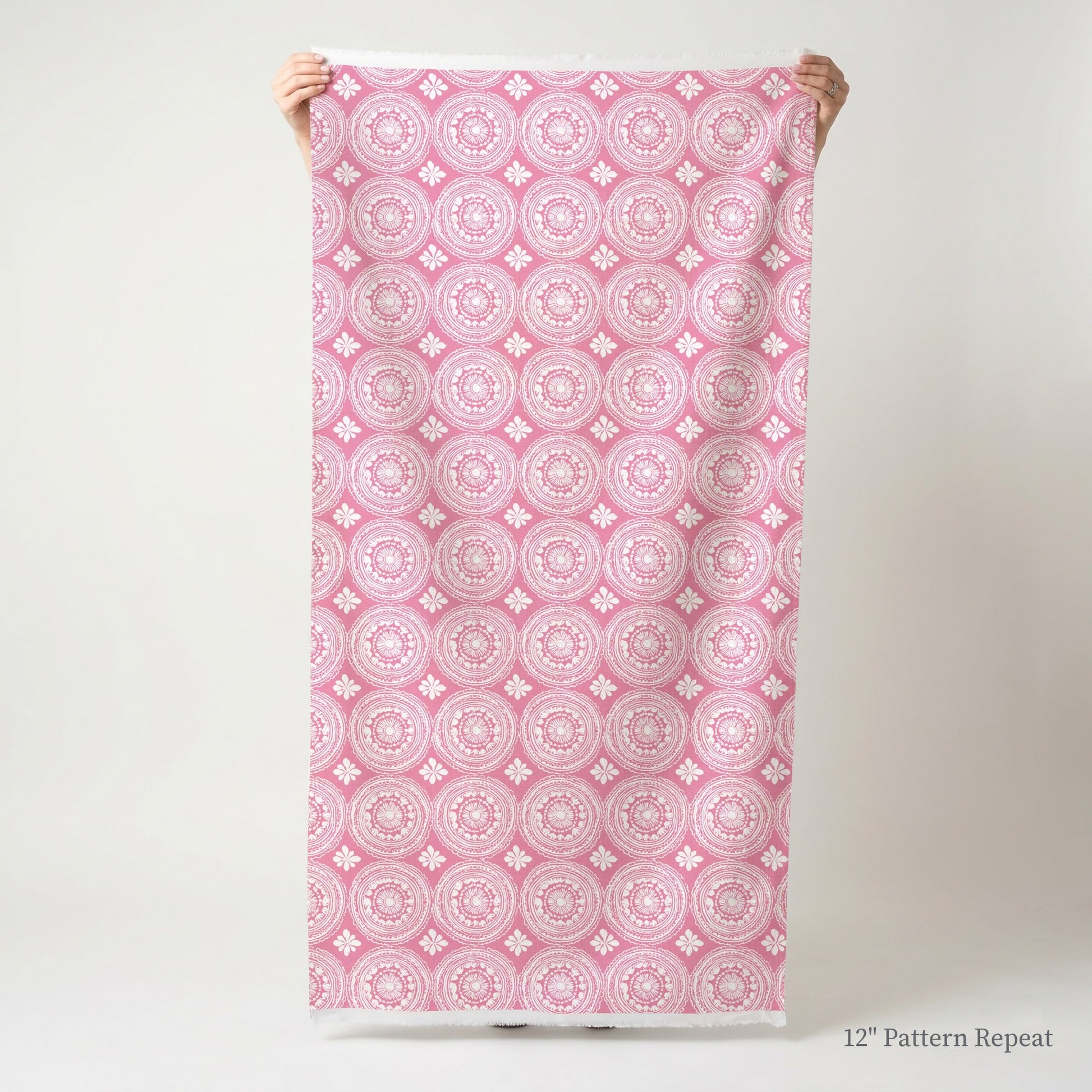 Pink Parasol - Fabric - Linen Rowe