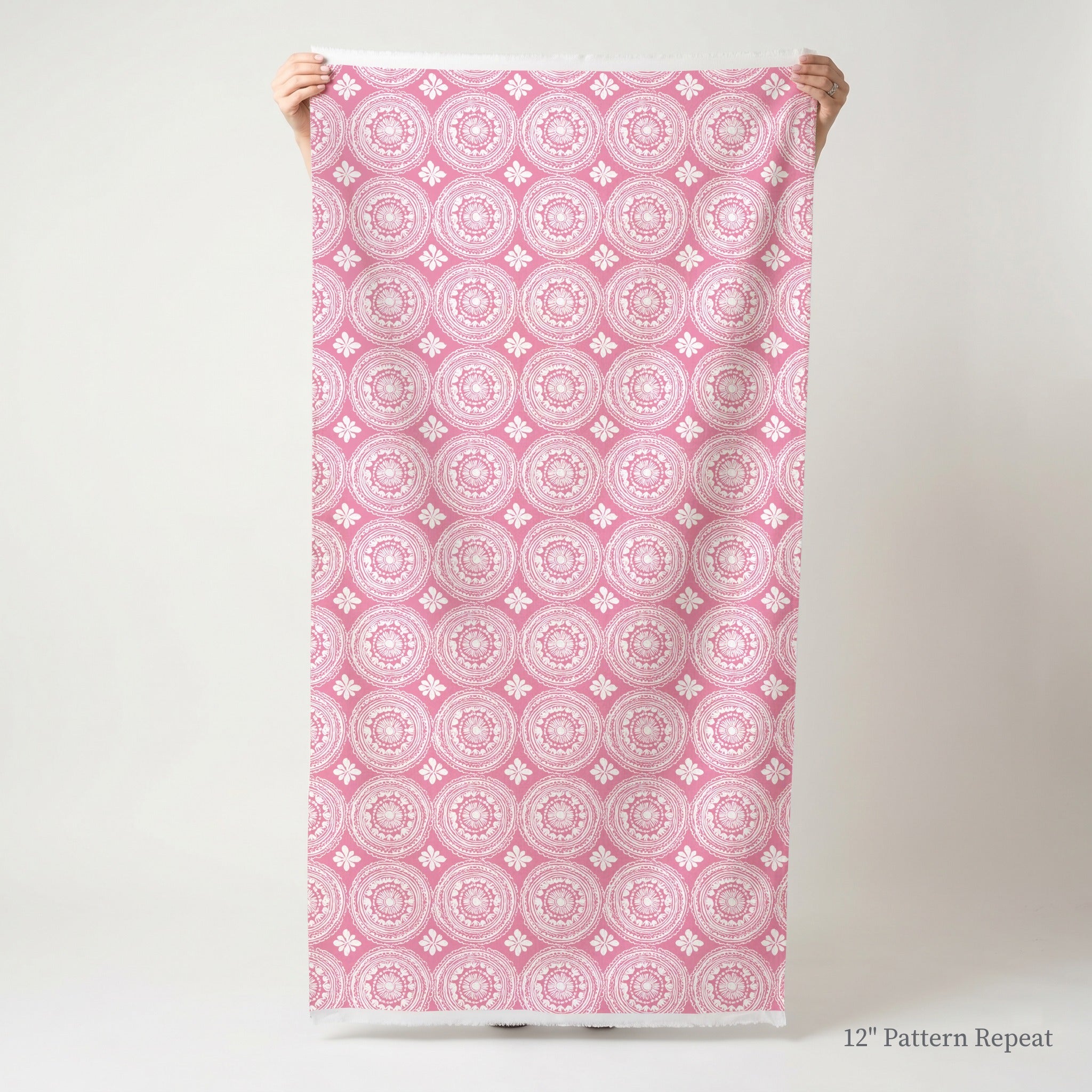 Pink Parasol - Fabric - Linen Rowe