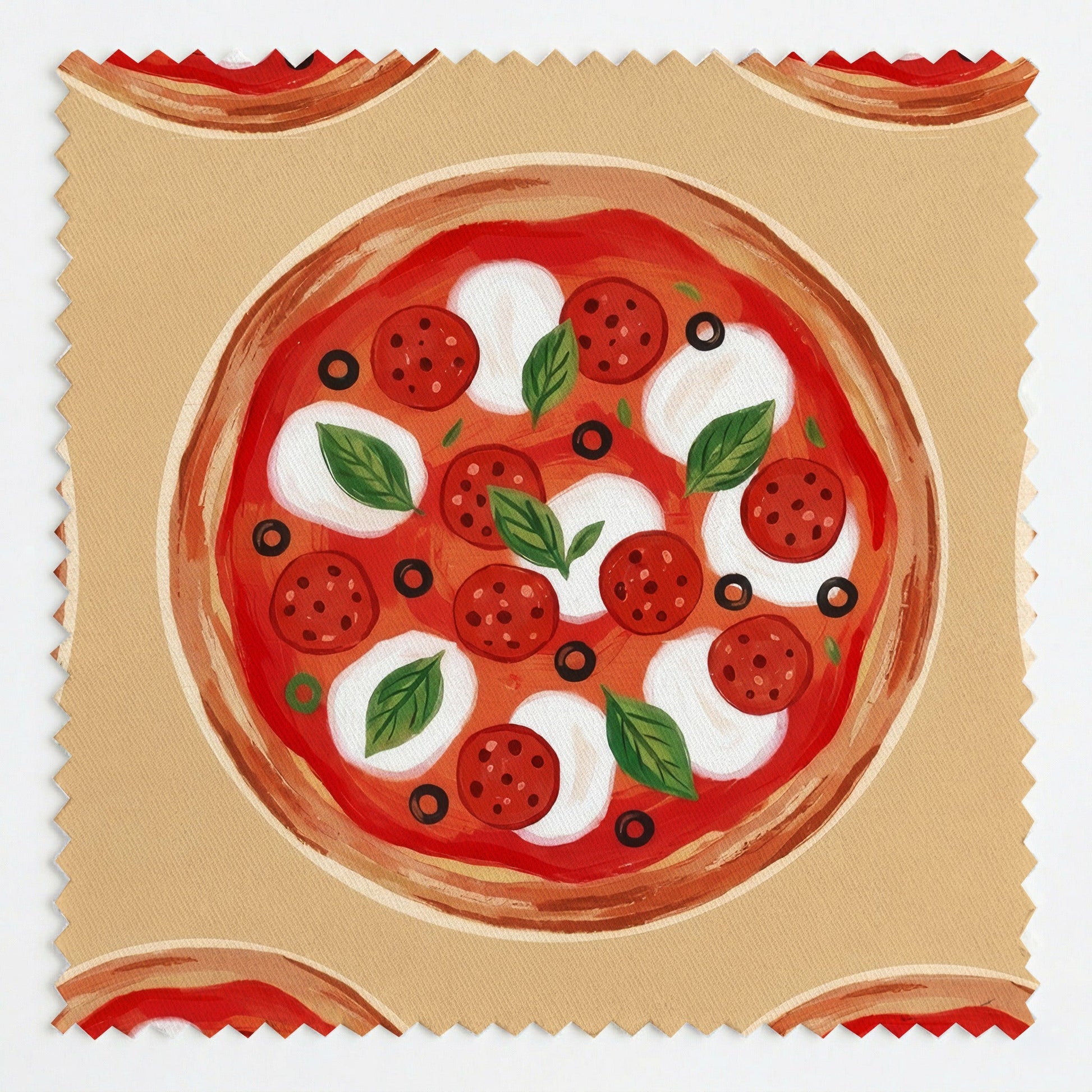 Pizza Party - Fabric - Linen Rowe