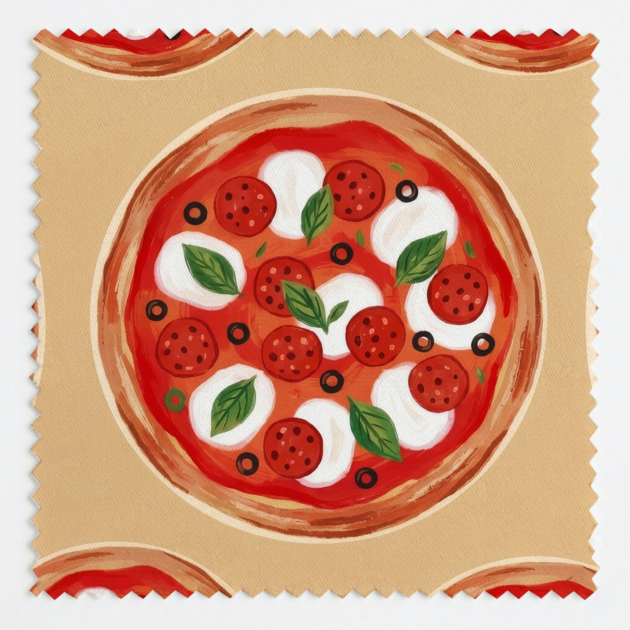 Pizza Party - Fabric - Linen Rowe