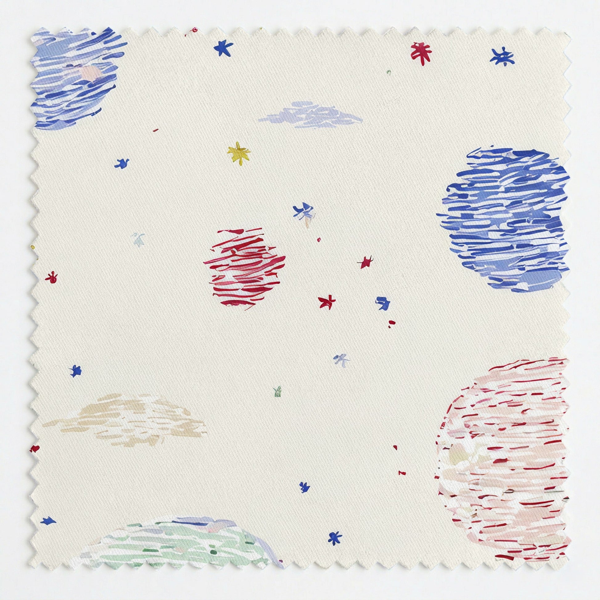 Planets Circling - Fabric - Linen Rowe