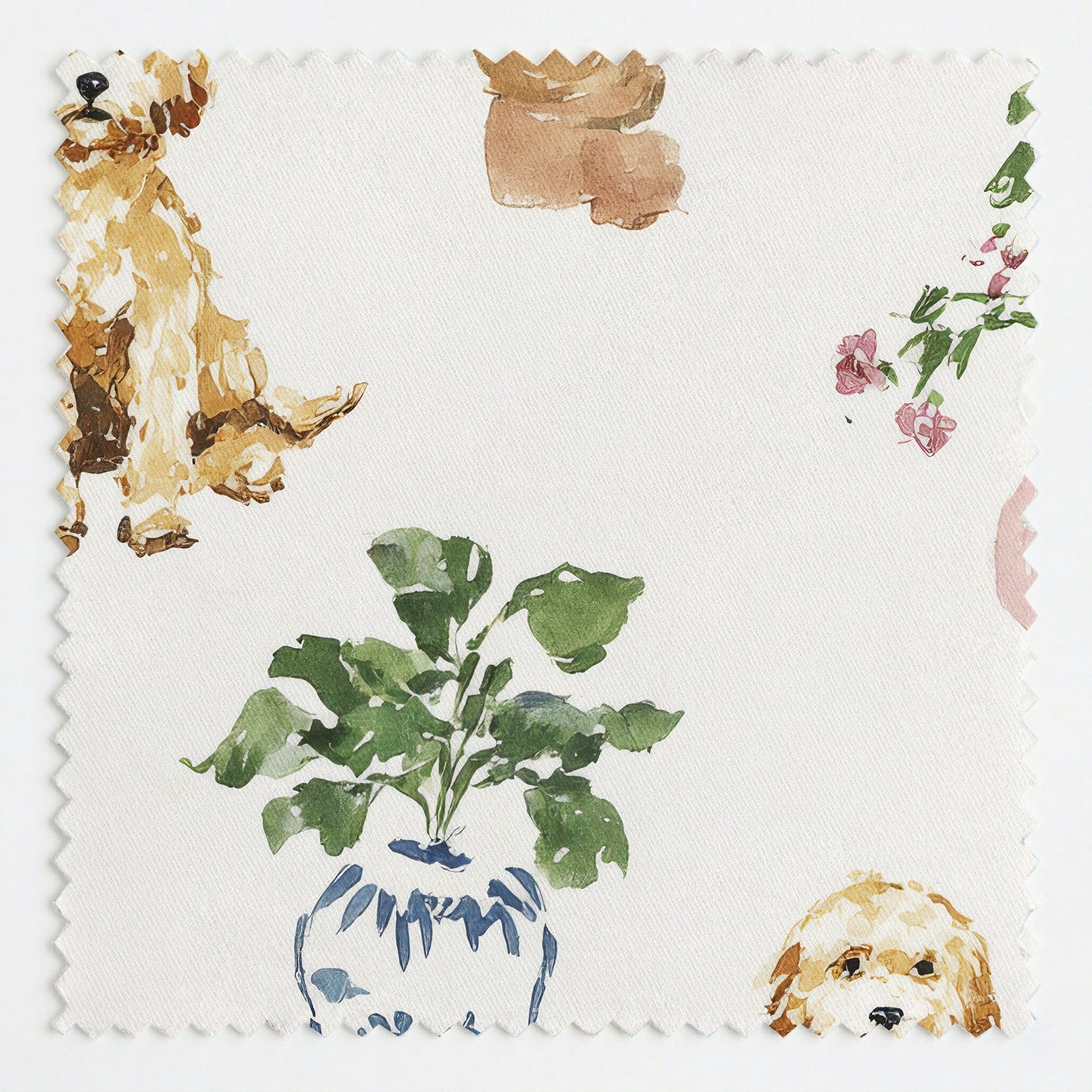 Plant Goldendoodle - Fabric - Linen Rowe