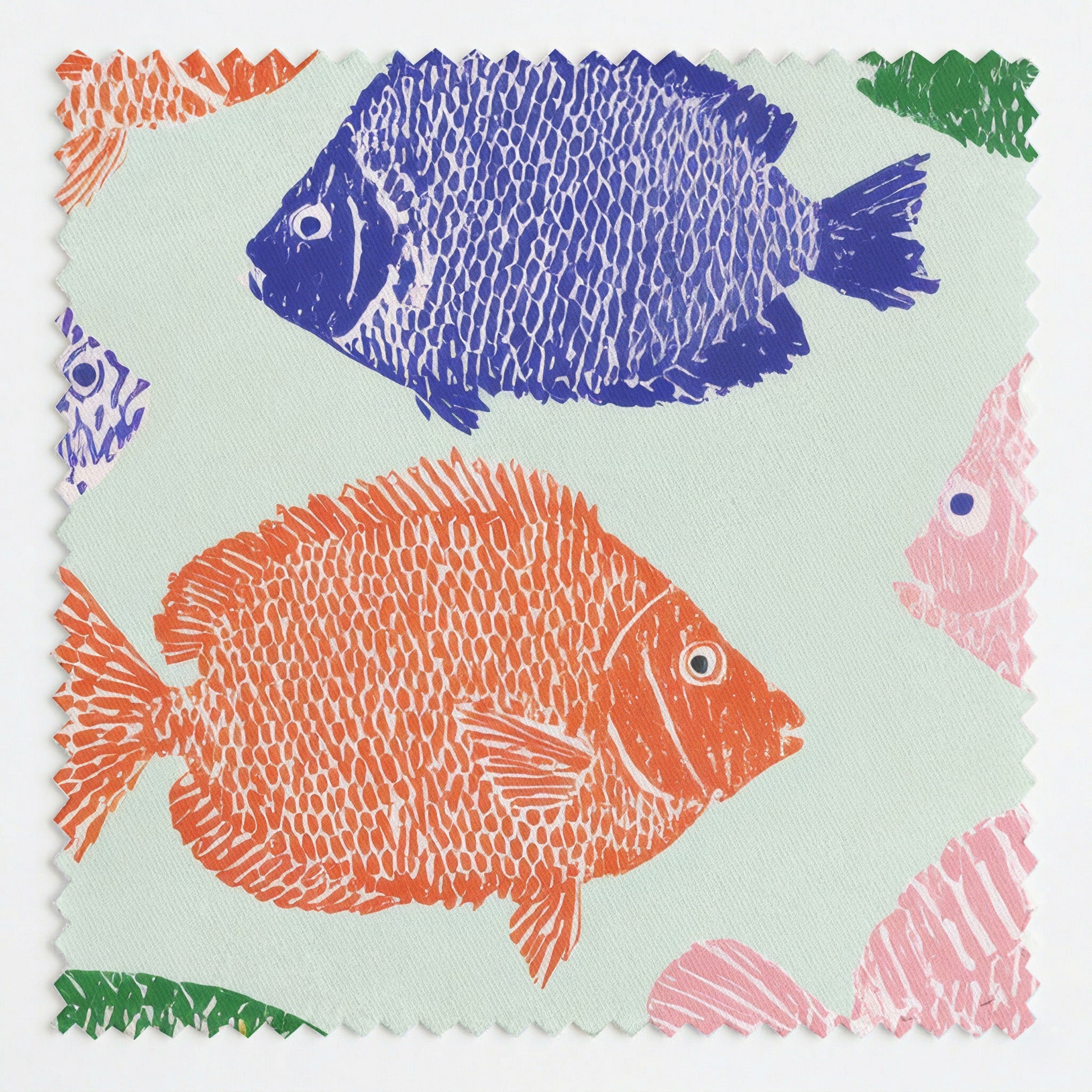 Plenty of Fish - Fabric - Linen Rowe