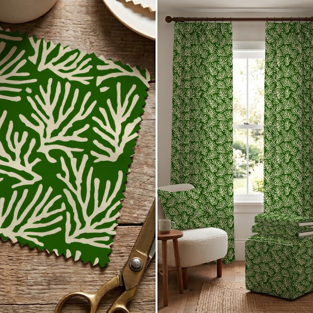 Ponce Coral - Fabric - Linen Rowe