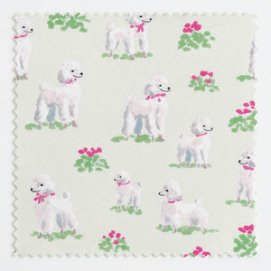 Poodle Florals - Fabric - Linen Rowe