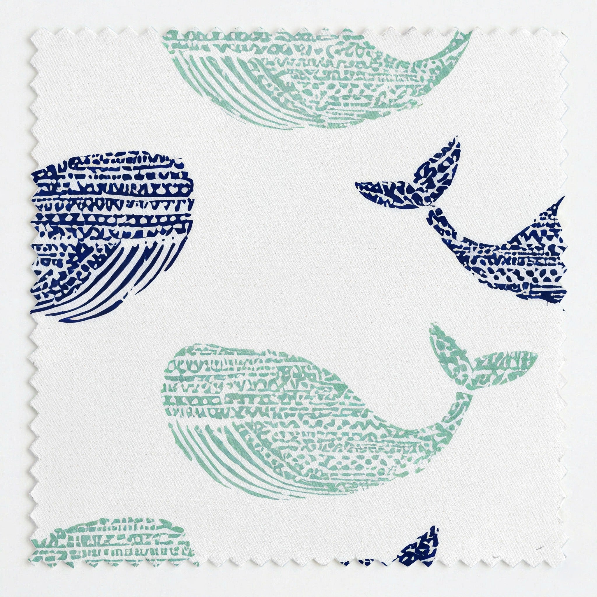 Portwyn Whale - Fabric - Linen Rowe