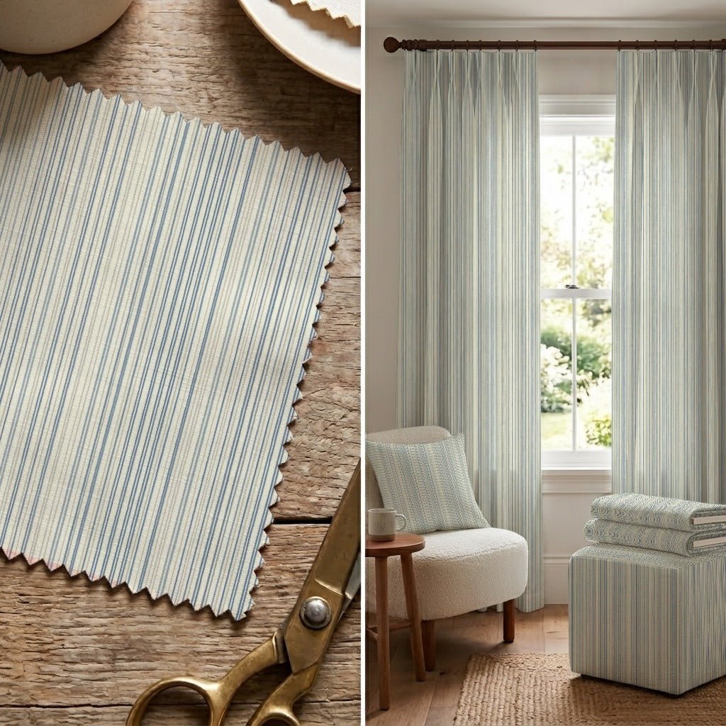 Priya Stripes - Fabric - Linen Rowe