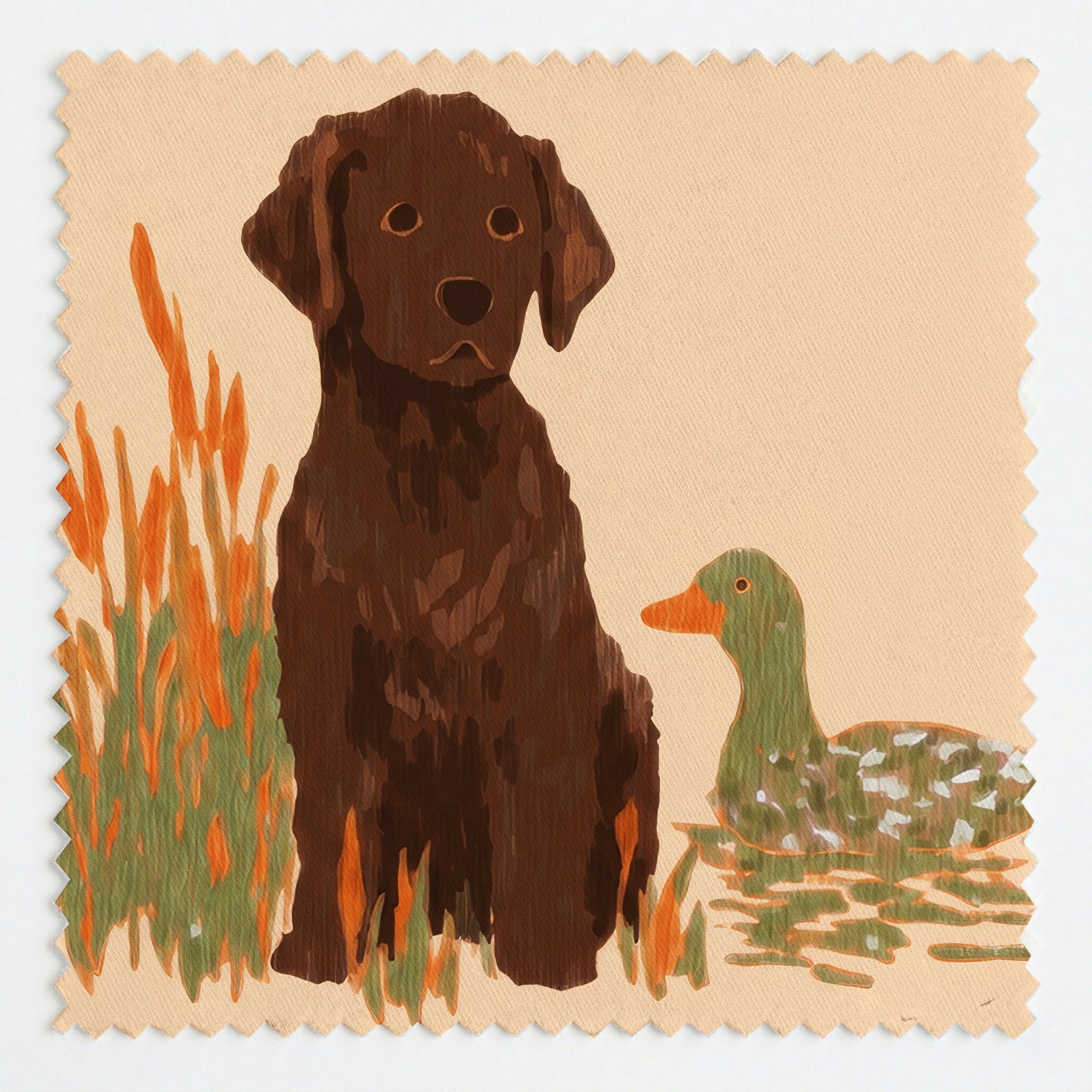 Pup & Duck - Fabric - Linen Rowe