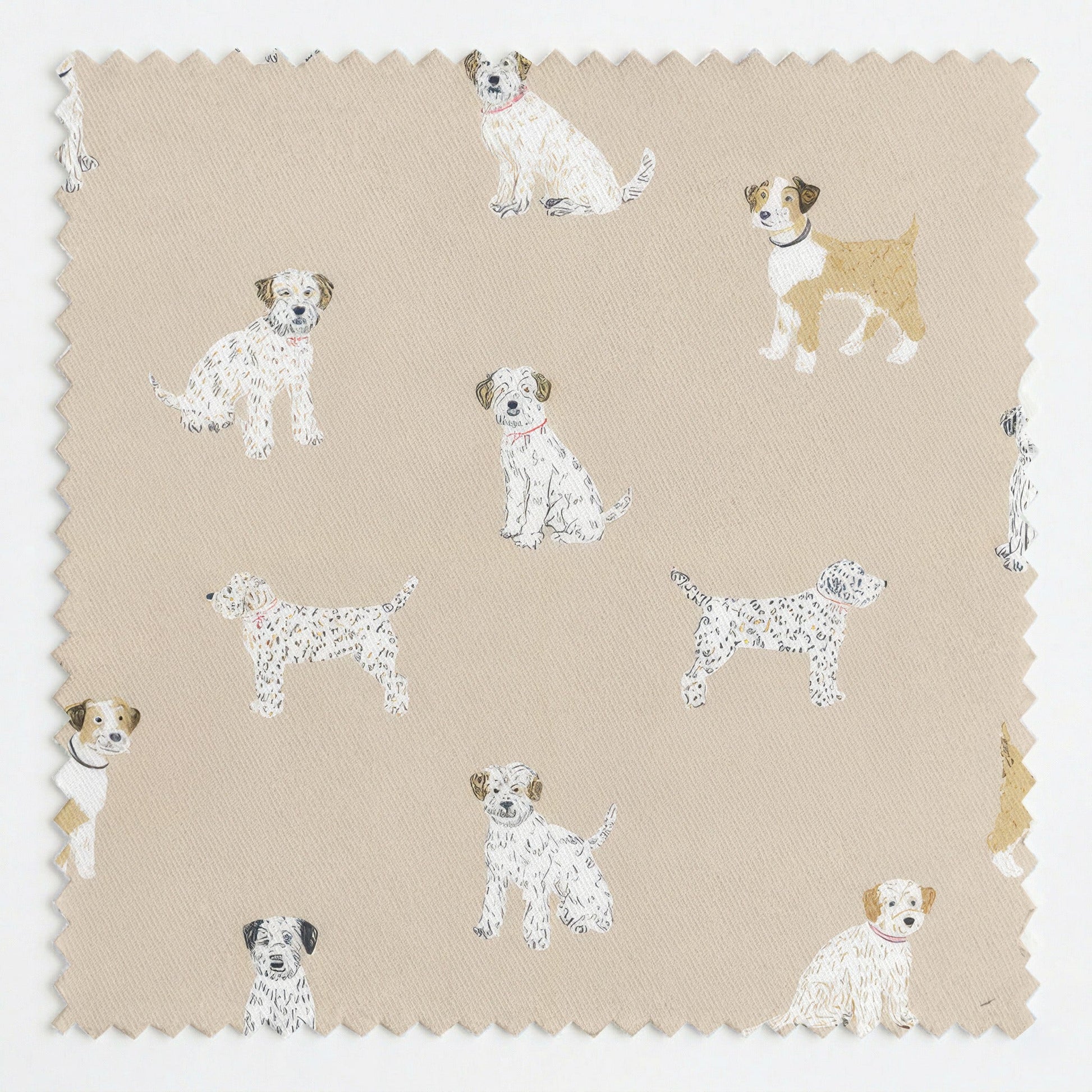 Puppy Paws - Fabric - Linen Rowe