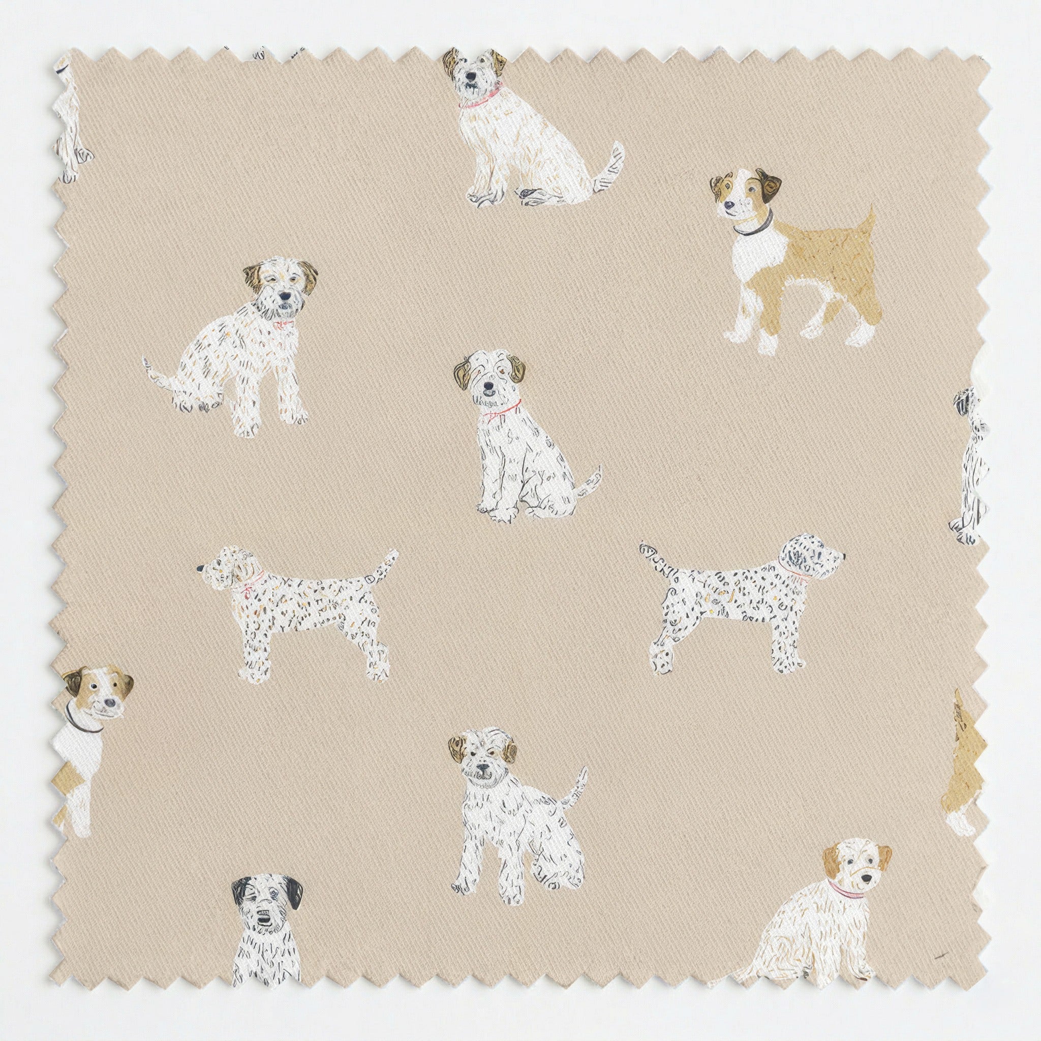 Puppy Paws - Fabric - Linen Rowe