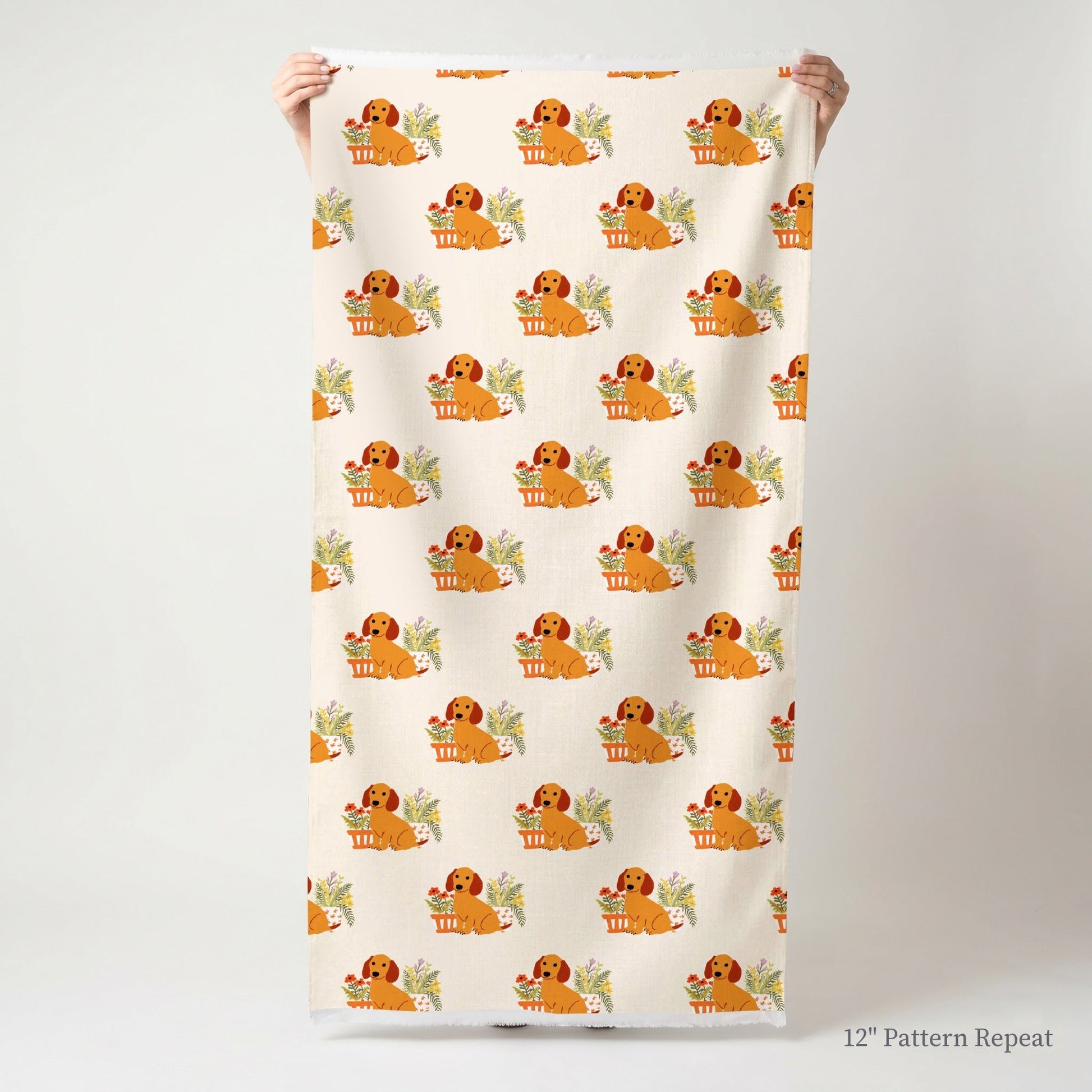 Pup's Flower Shop - Fabric - Linen Rowe