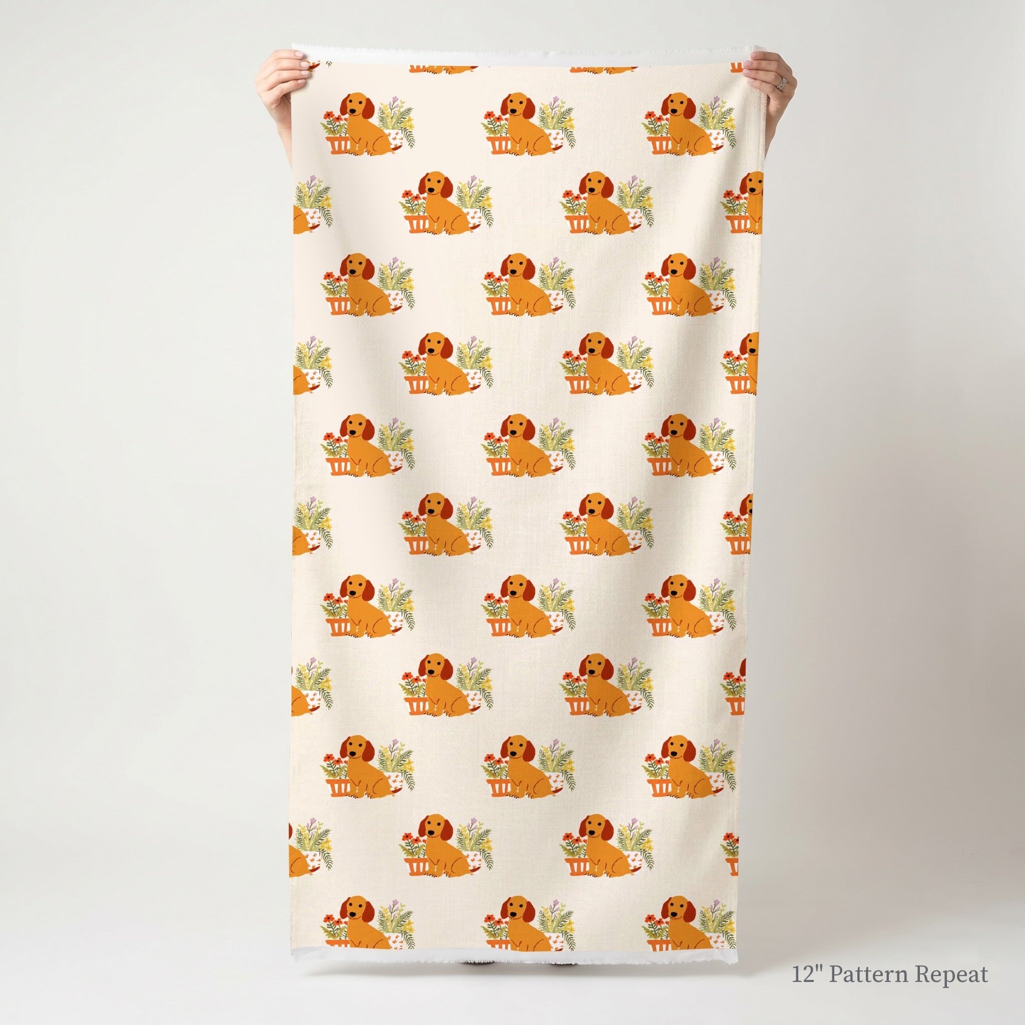 Pup's Flower Shop - Fabric - Linen Rowe