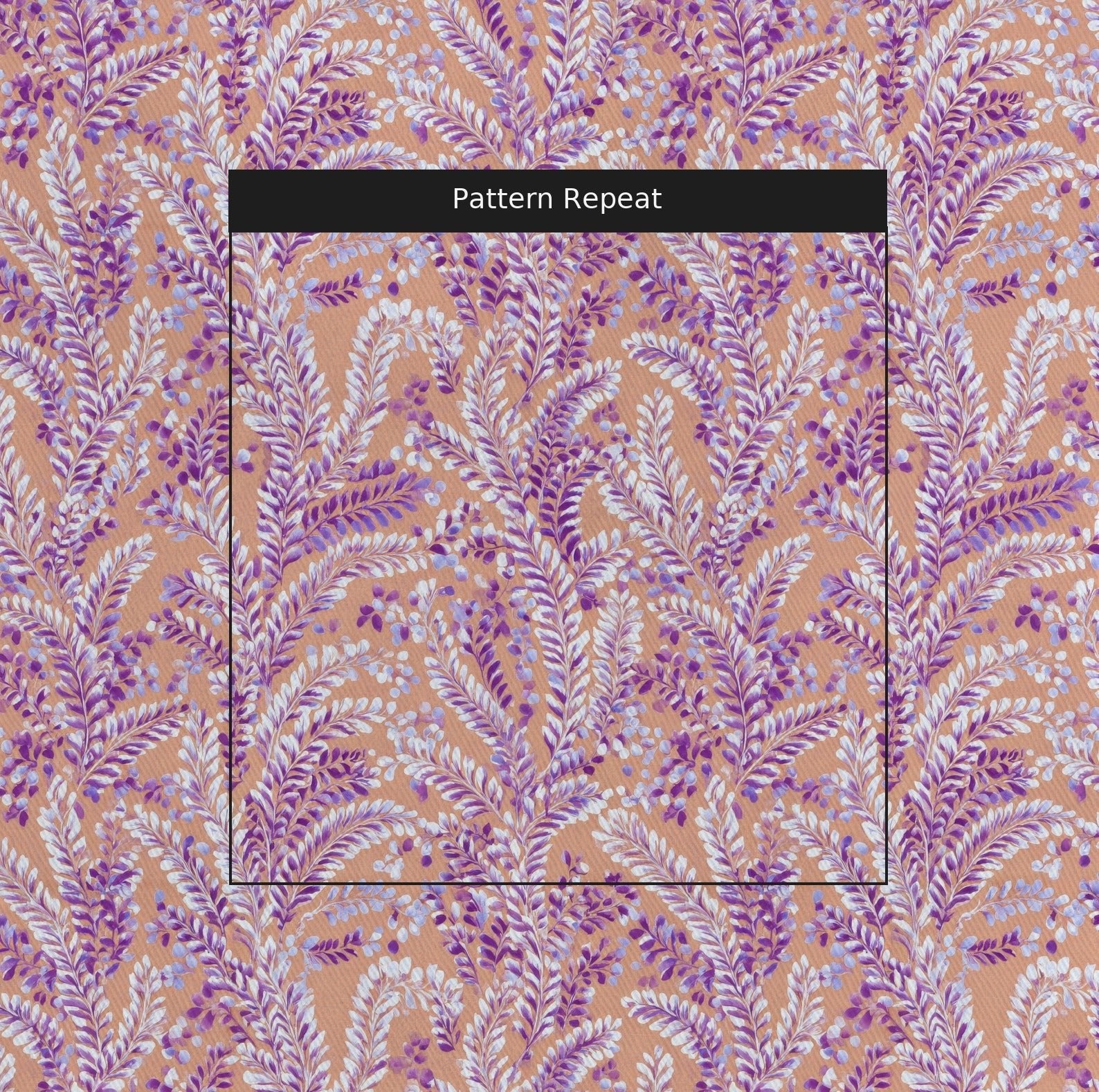 Purple Canopy - Fabric - Linen Rowe