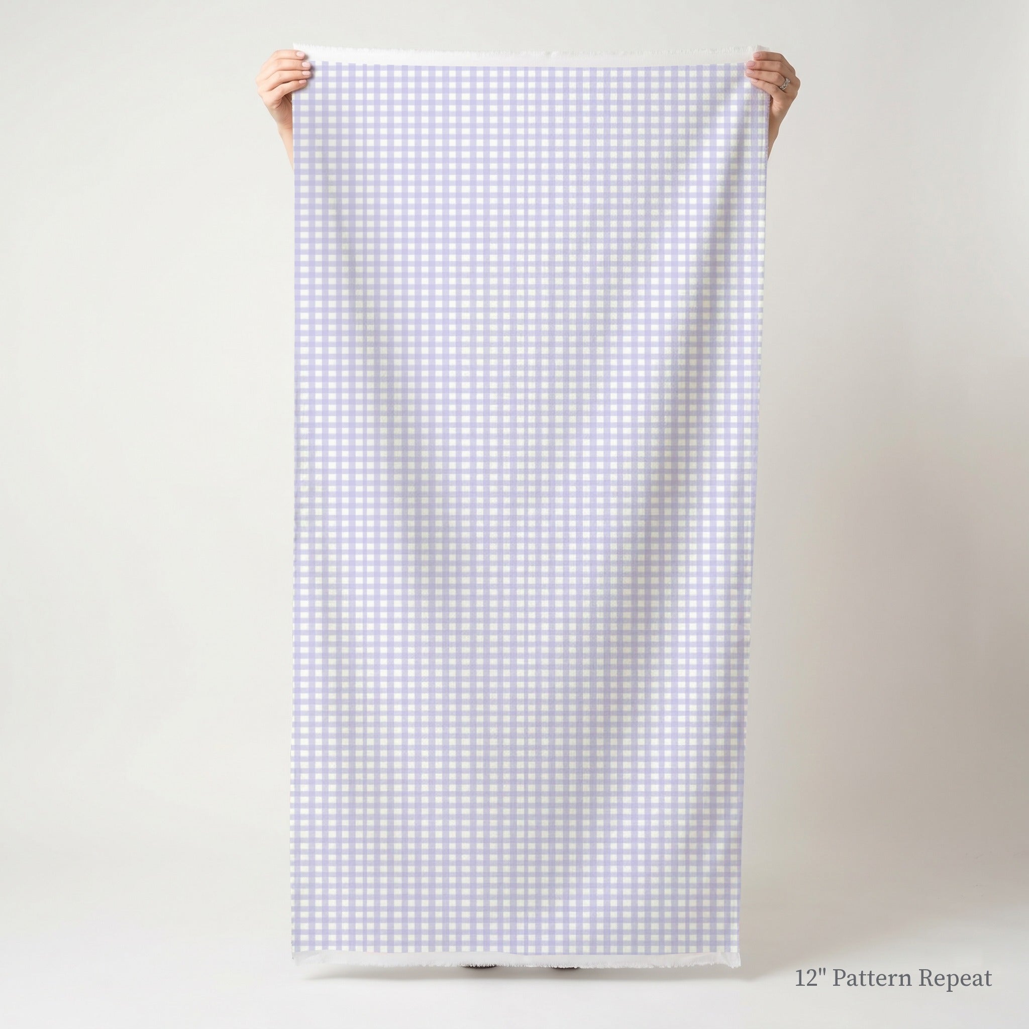 Purple Gingham - Fabric - Linen Rowe