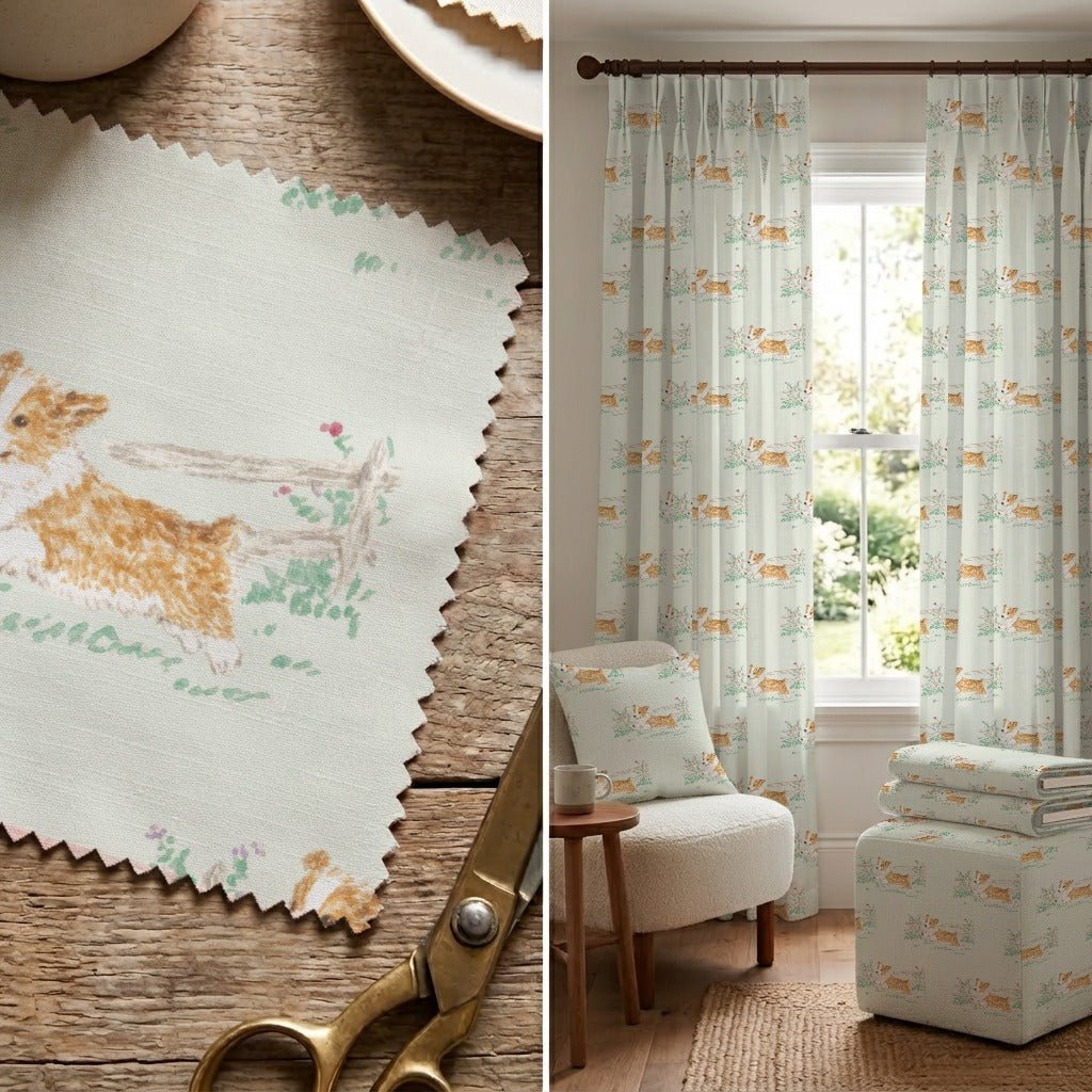 Quick Corgi - Fabric - Linen Rowe