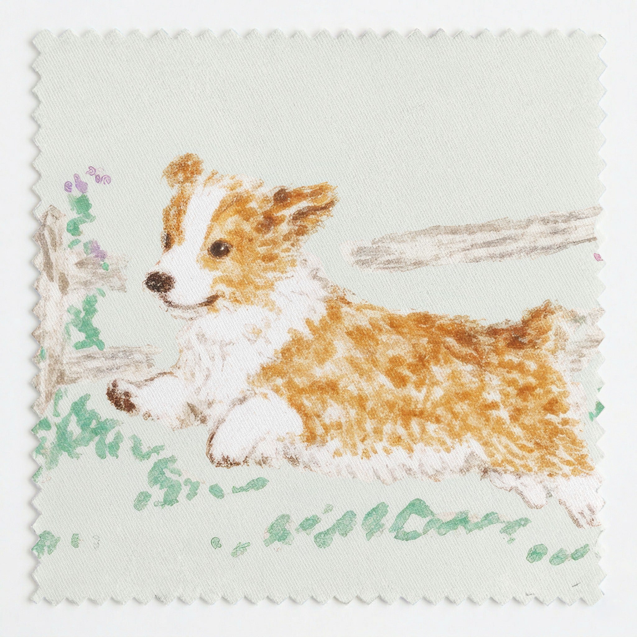 Quick Corgi - Fabric - Linen Rowe