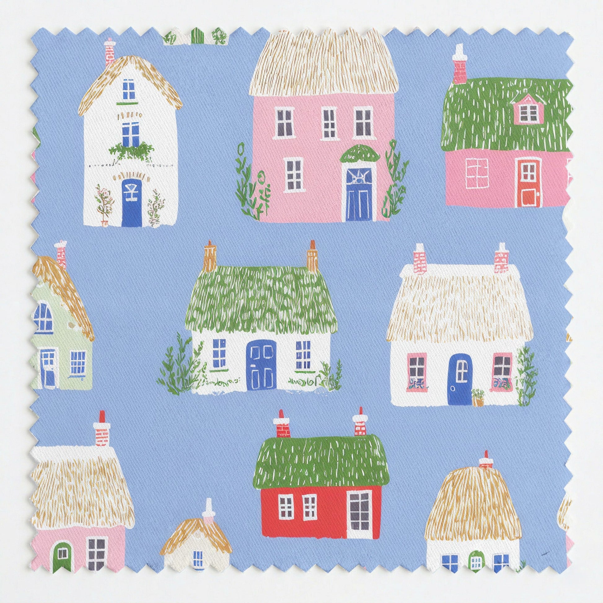 Quiet Village - Fabric - Linen Rowe