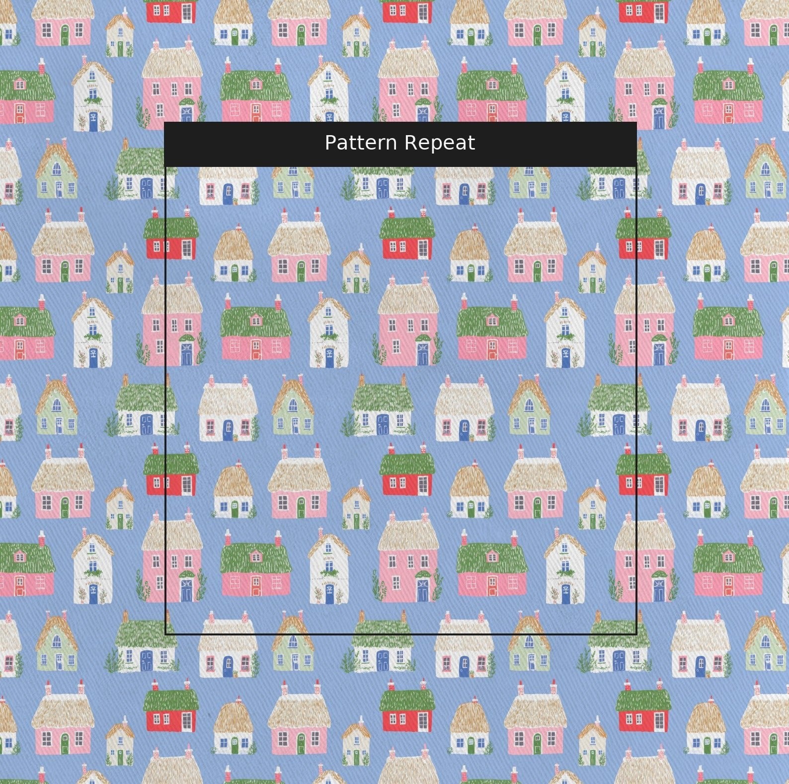Quiet Village - Fabric - Linen Rowe