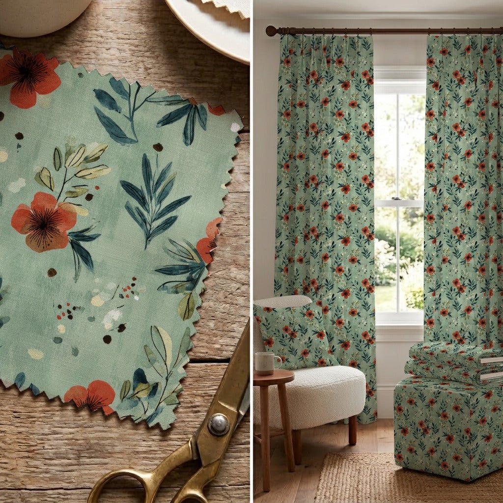 Quillon Blooms - Fabric - Linen Rowe