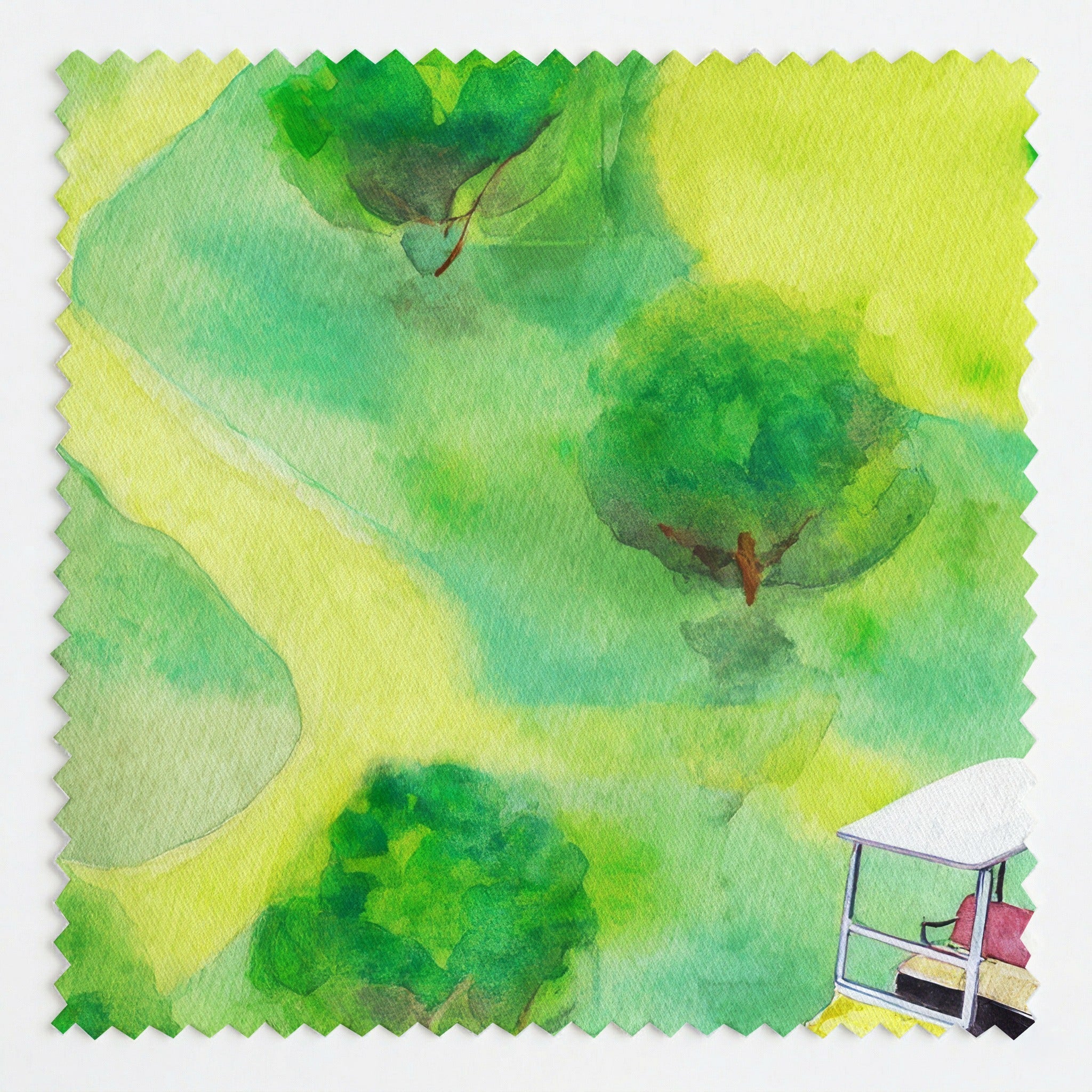 Race the Green - Fabric - Linen Rowe