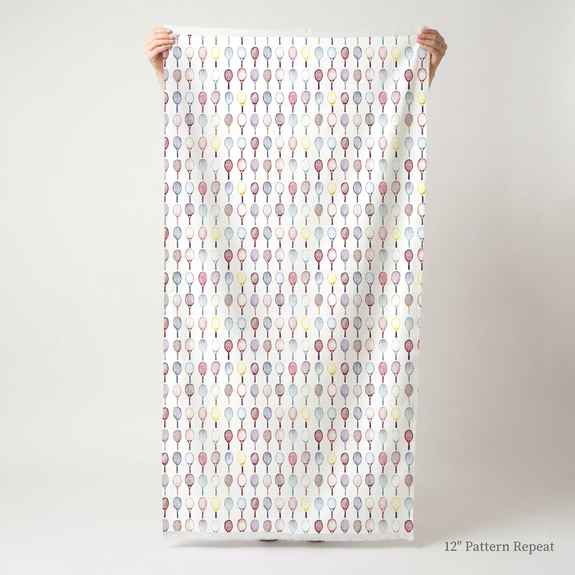 Racket Rainbow Rows - Fabric - Linen Rowe