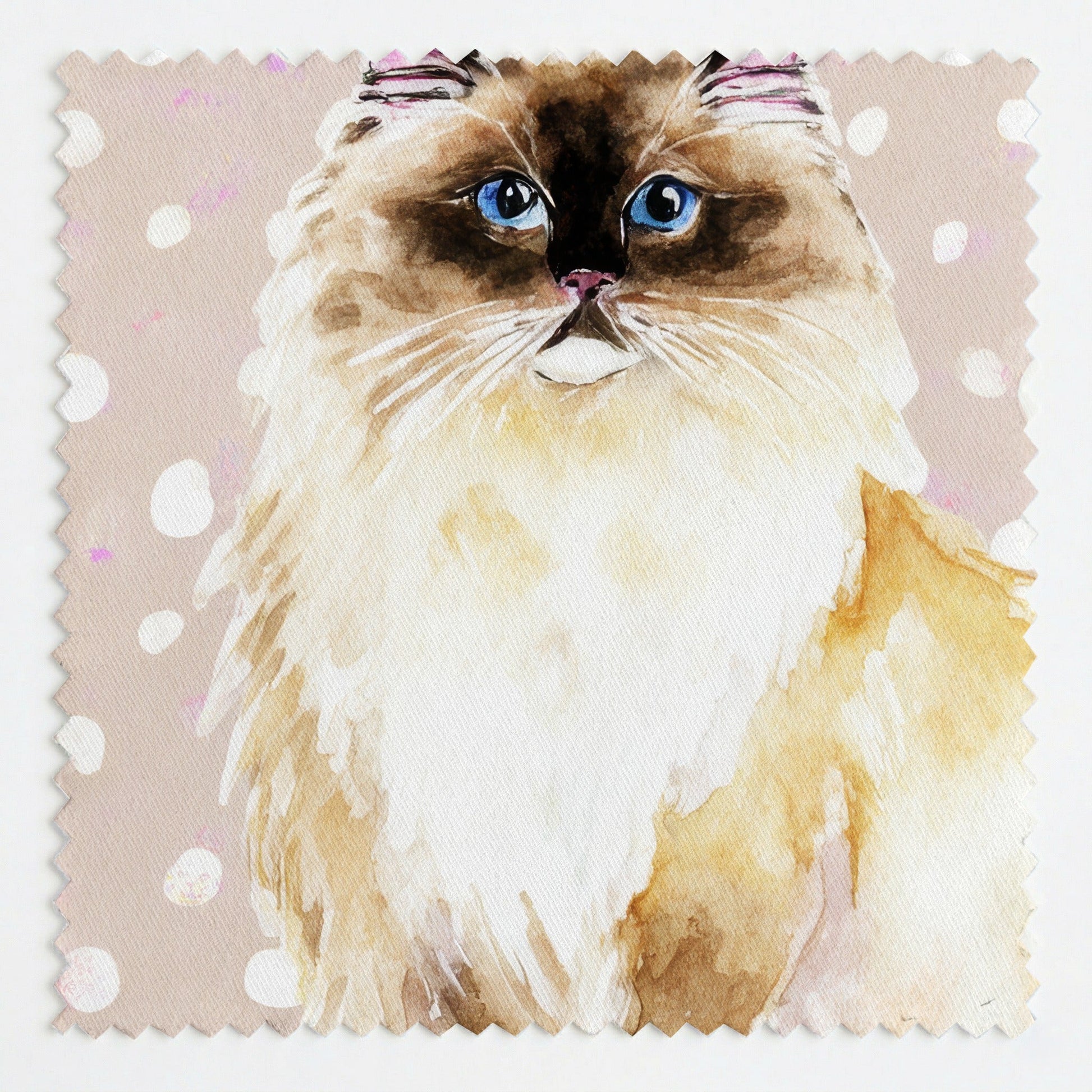 Ragdoll Beige Dots - Fabric - Linen Rowe