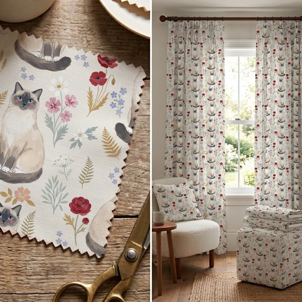 Ragdoll Botanical - Fabric - Linen Rowe