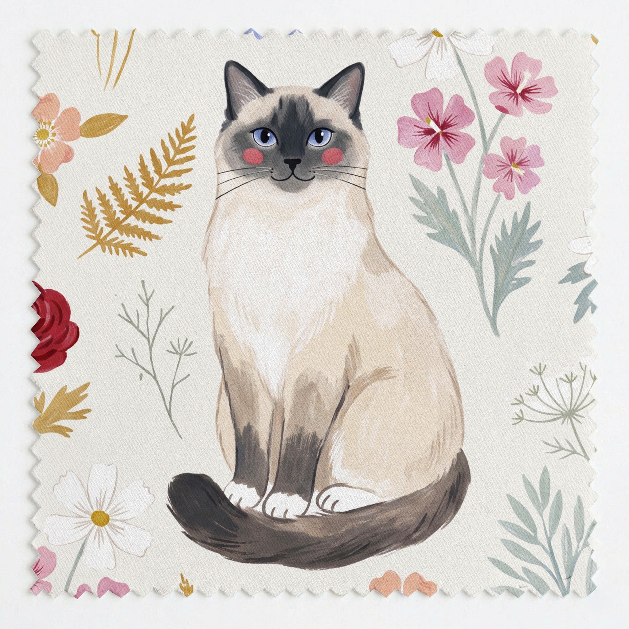 Ragdoll Botanical - Fabric - Linen Rowe