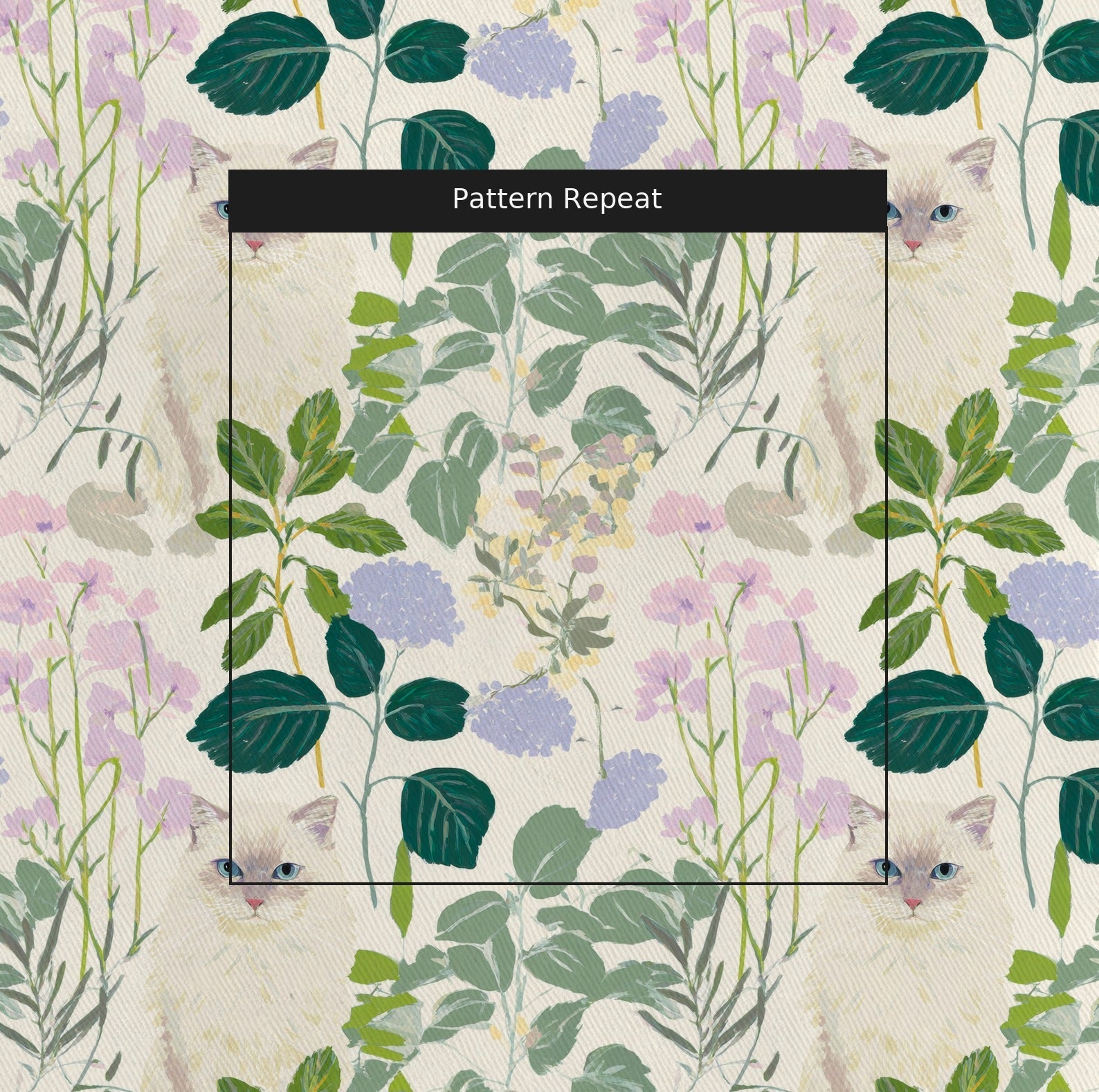 Ragdoll Florals - Fabric - Linen Rowe