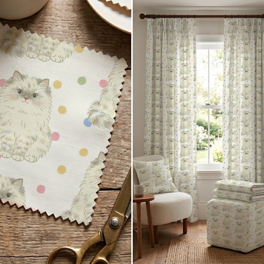 Ragdoll Party - Fabric - Linen Rowe