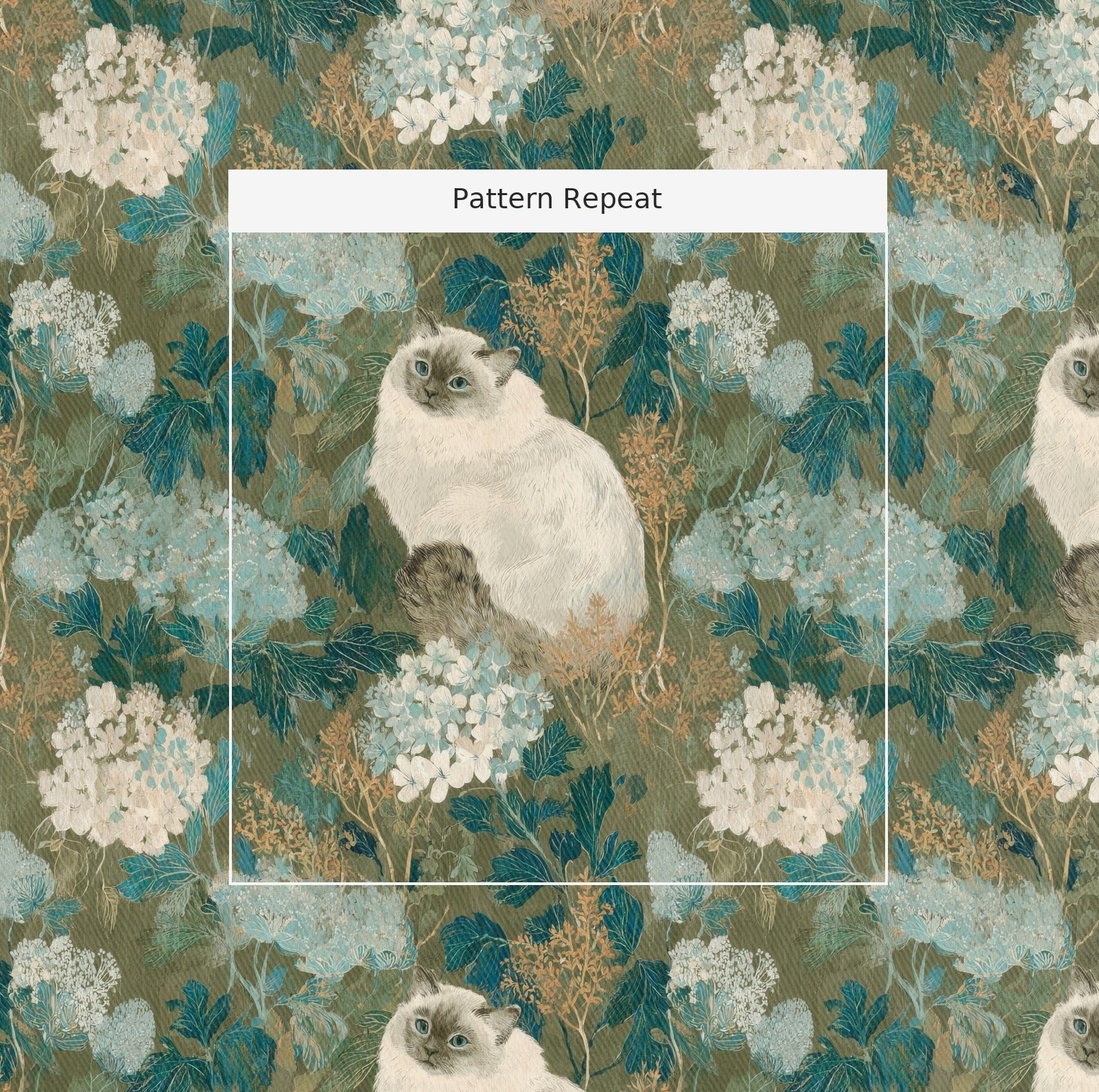 Ragdoll Petals - Fabric - Linen Rowe
