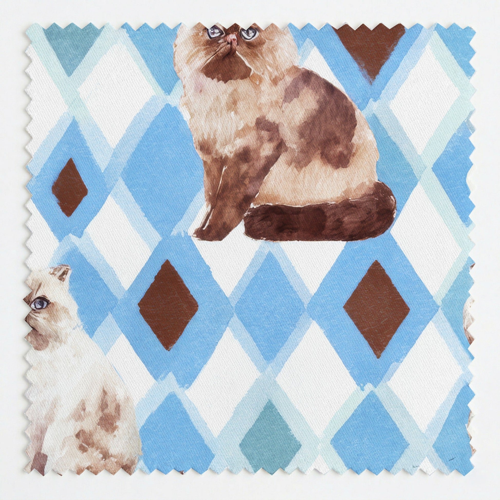 Ragdolls and Argyle - Fabric - Linen Rowe