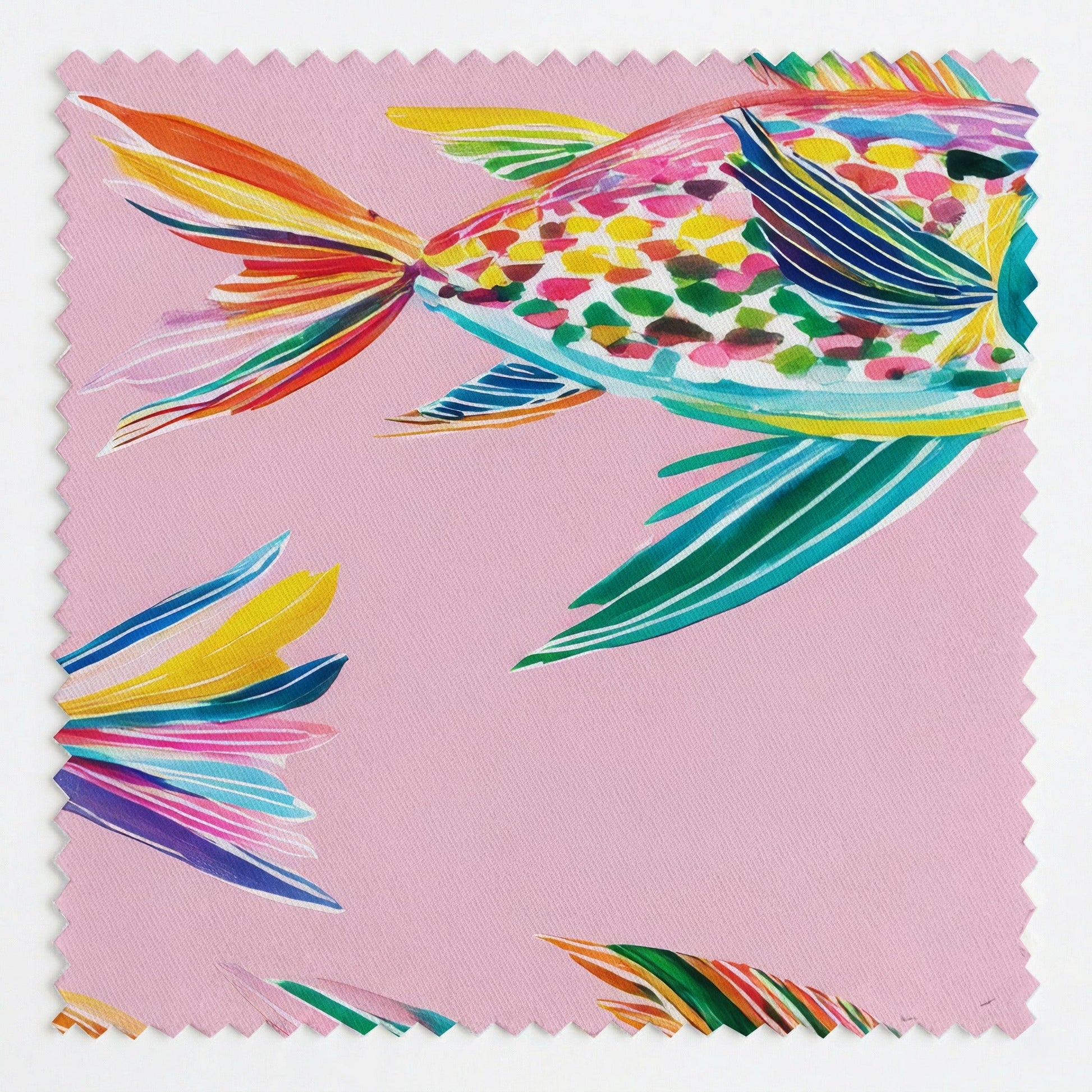 Rainbow Fish - Fabric - Linen Rowe