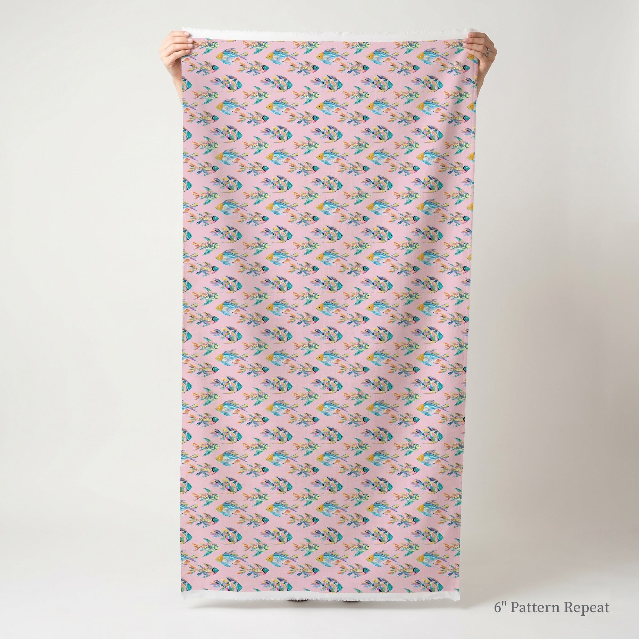 Rainbow Fish - Fabric - Linen Rowe