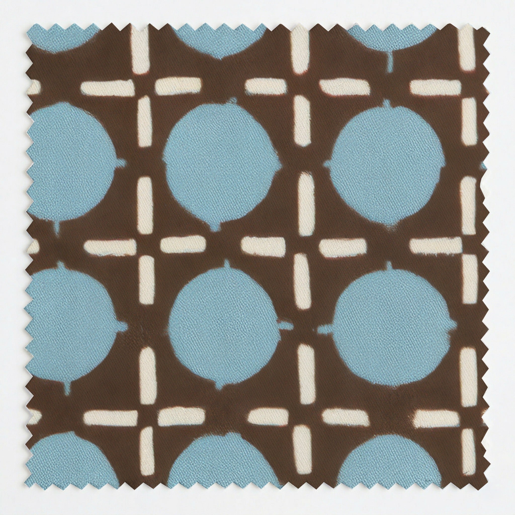 Rattan Dot Trellis - Fabric - Linen Rowe