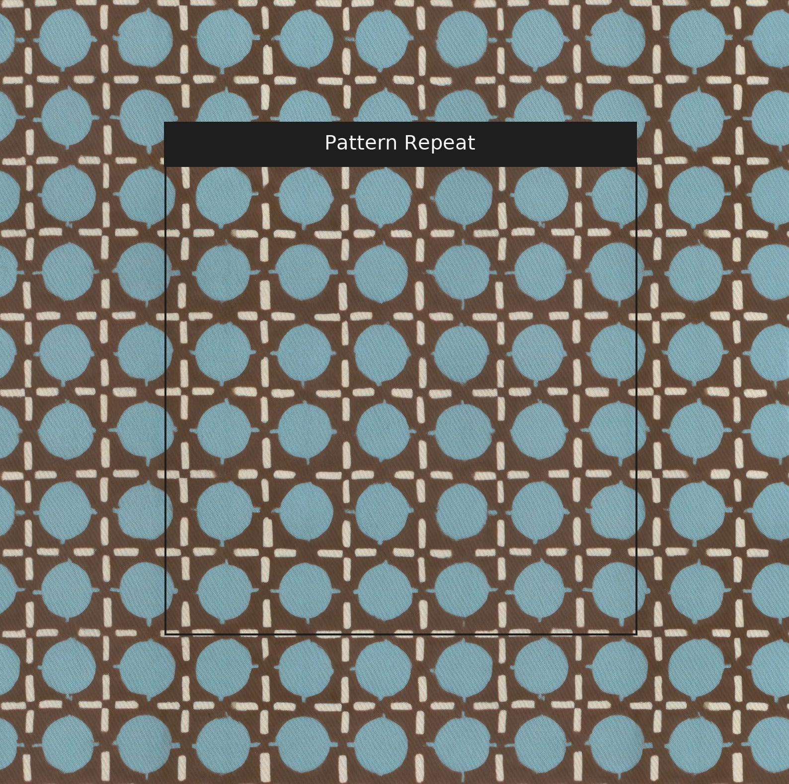 Rattan Dot Trellis - Fabric - Linen Rowe