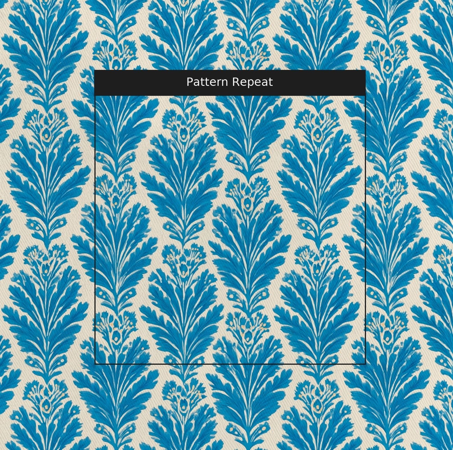 Reagan Blue - Fabric - Linen Rowe