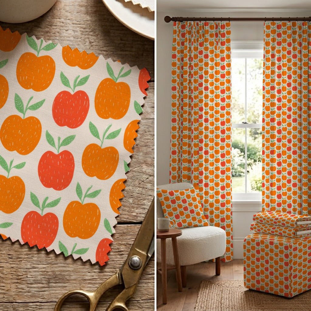 Red Delicious - Fabric - Linen Rowe