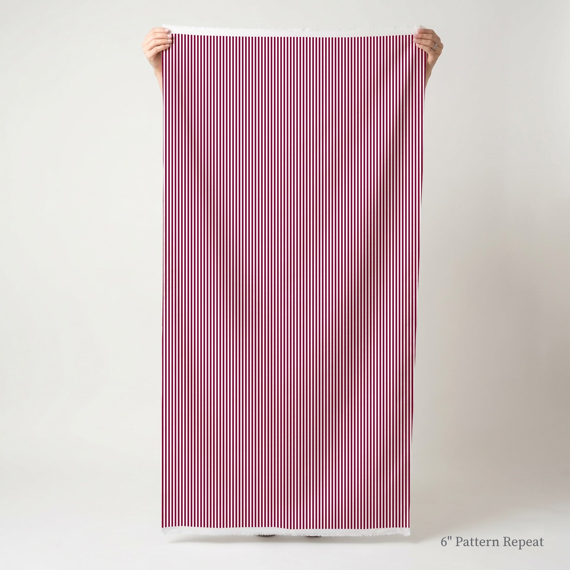 Red Stripe - Fabric - Linen Rowe