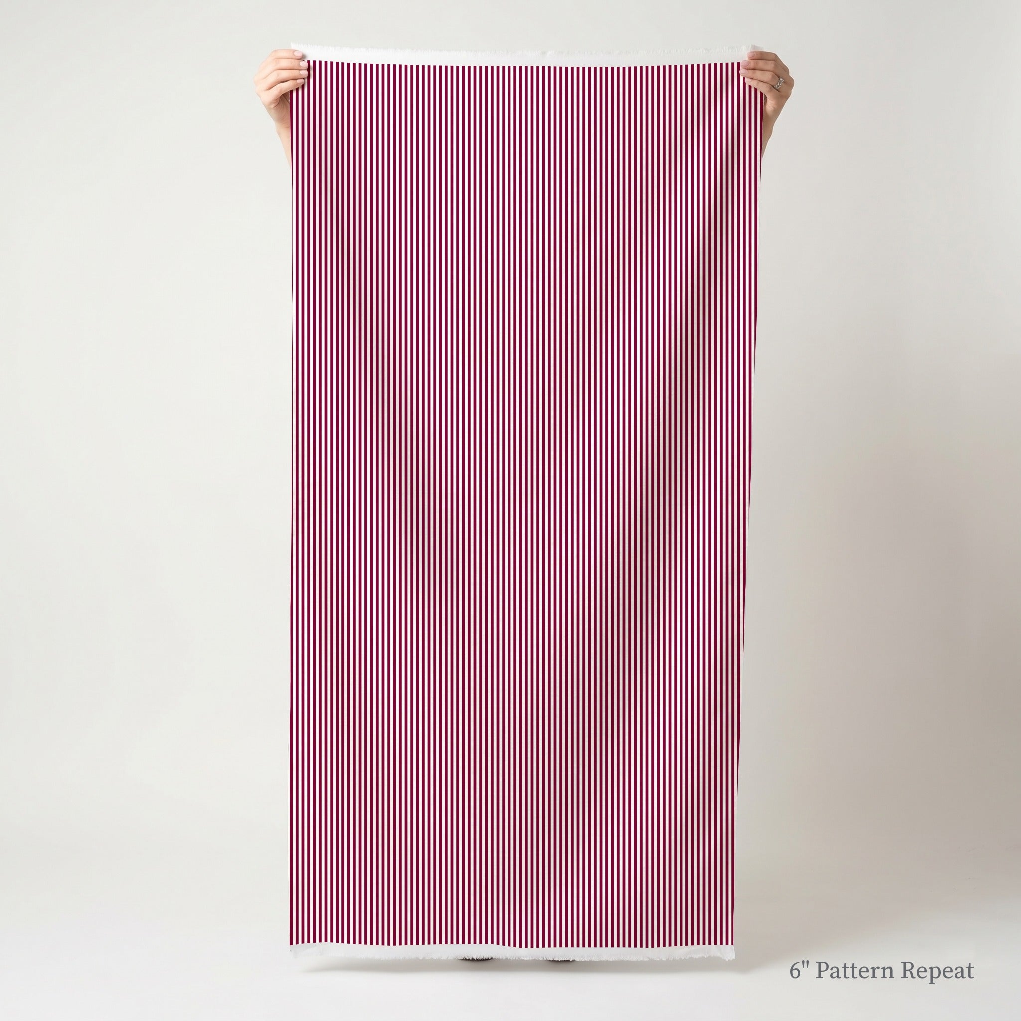 Red Stripe - Fabric - Linen Rowe