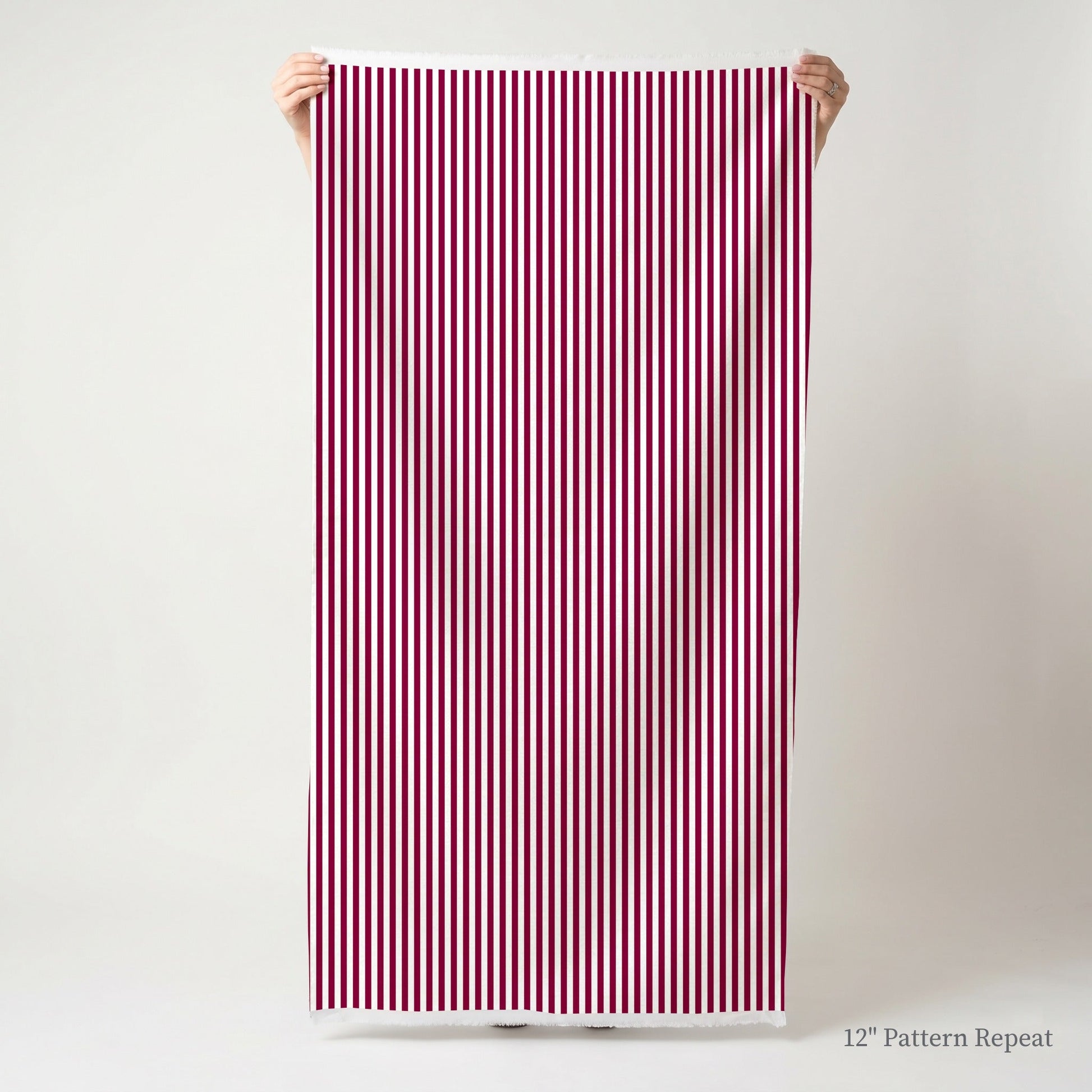 Red Stripe - Fabric - Linen Rowe