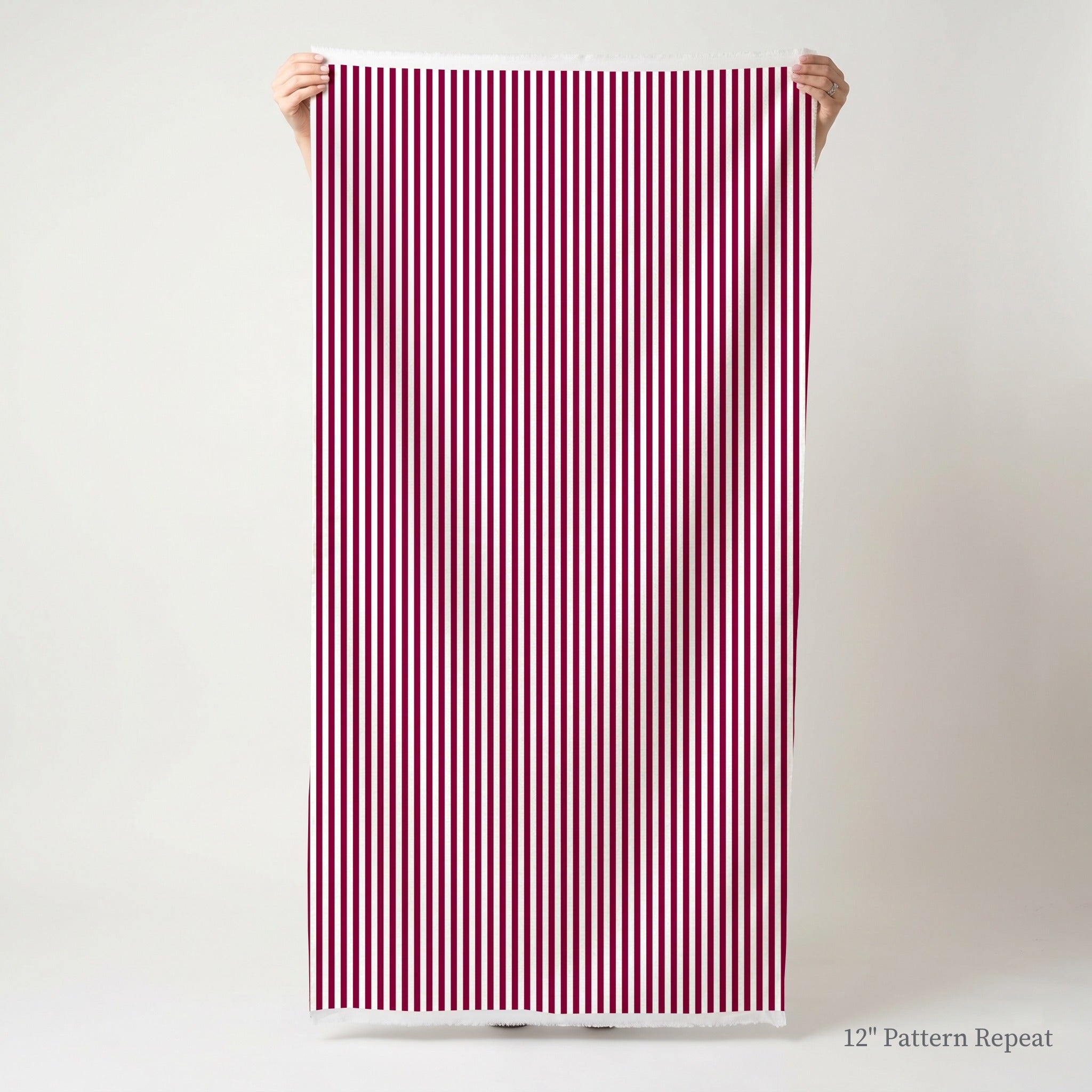 Red Stripe - Fabric - Linen Rowe