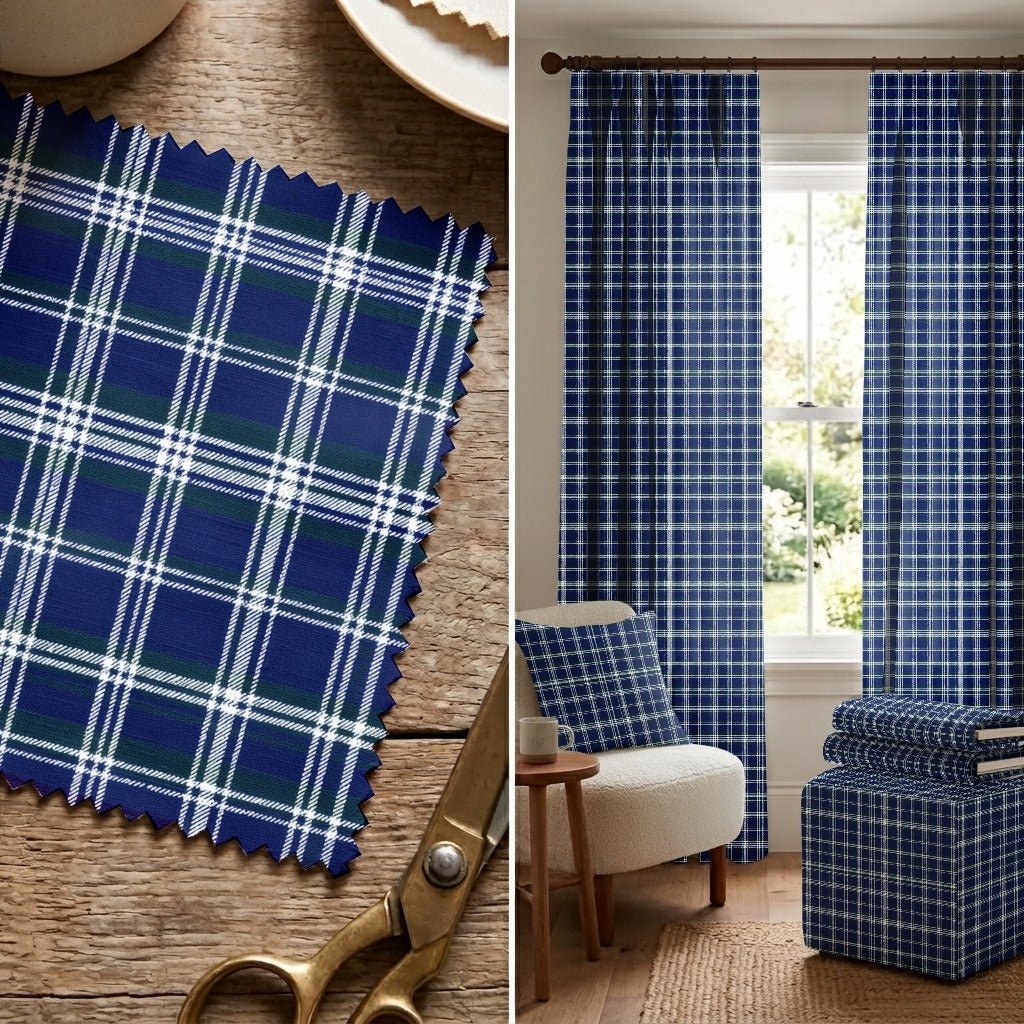 Regal Plaid - Fabric - Linen Rowe