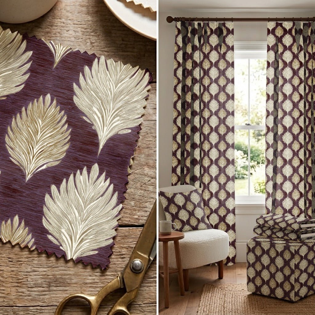 Reid Leaves - Fabric - Linen Rowe