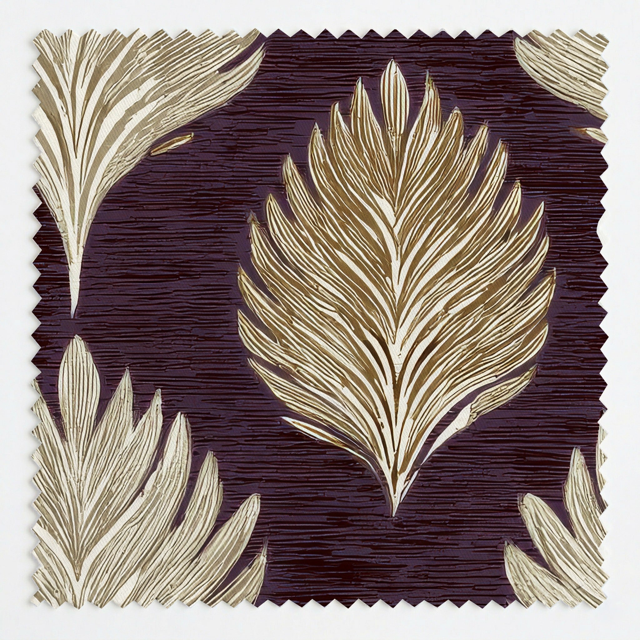 Reid Leaves - Fabric - Linen Rowe