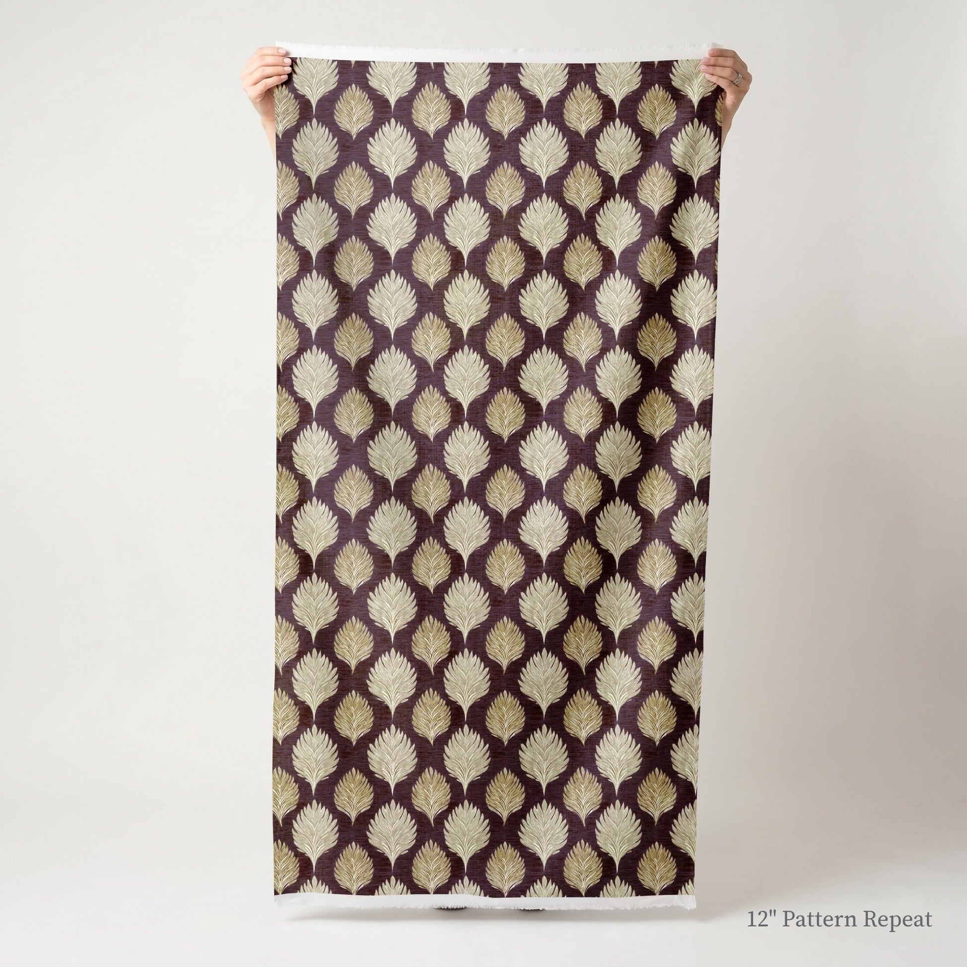 Reid Leaves - Fabric - Linen Rowe