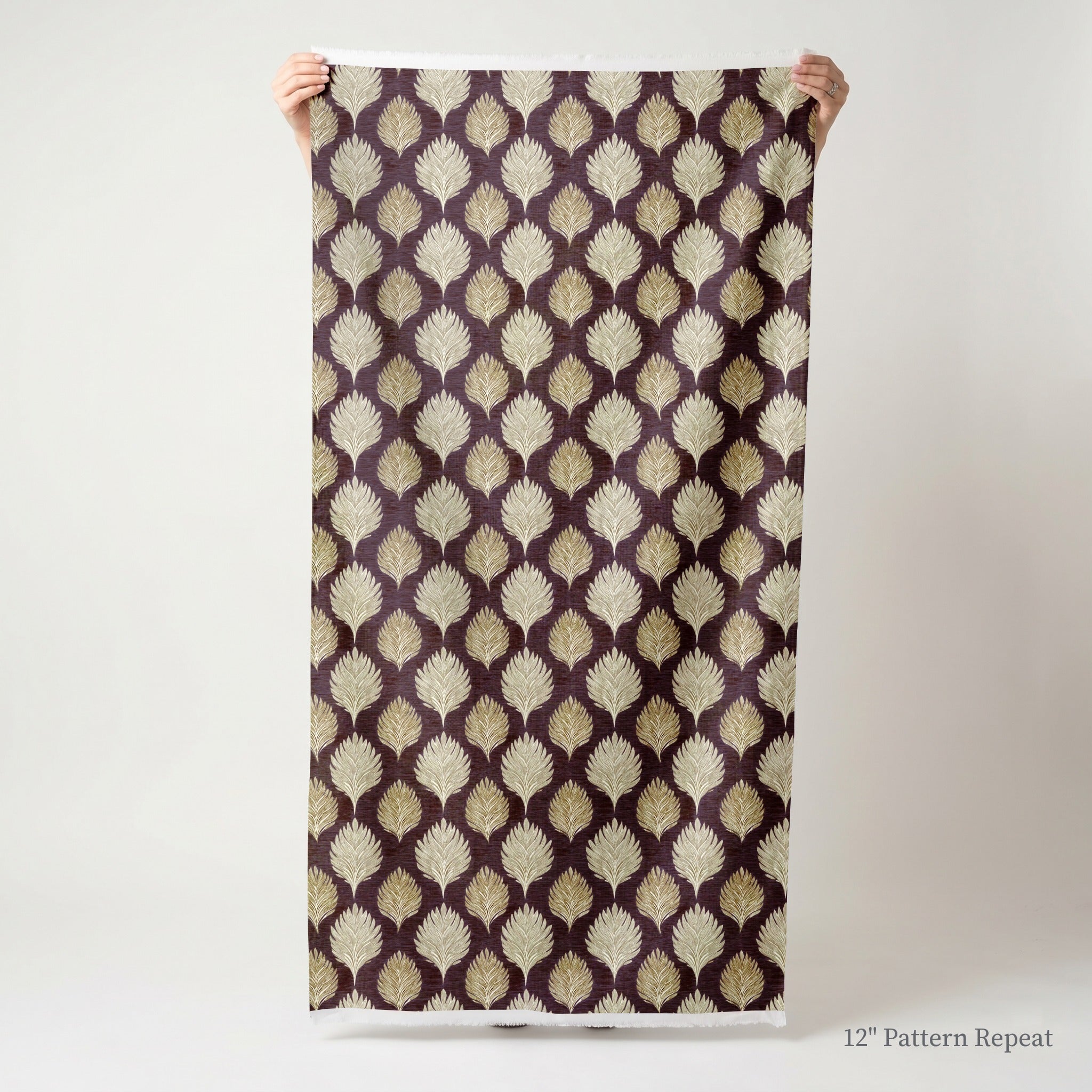 Reid Leaves - Fabric - Linen Rowe